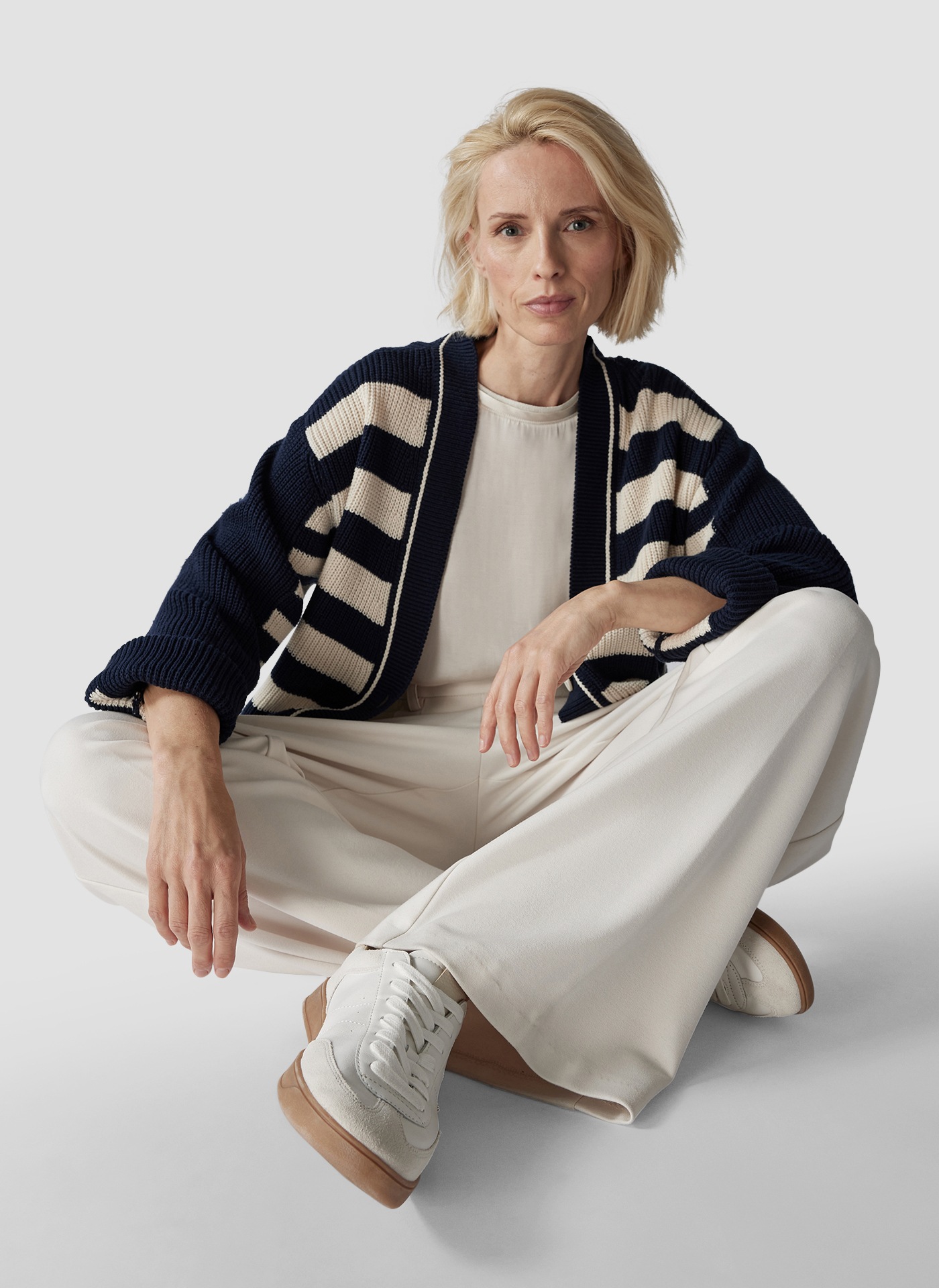 LeComte Jerseyhose »LeComte Elegante Hose mit weitem Bein«