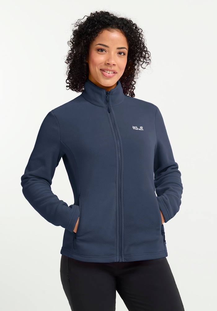 Jack Wolfskin Fleecejacke "TAUNUS 100 FZ W" winddicht, wasserabweisend, mit durchgehendem Reißverschluss