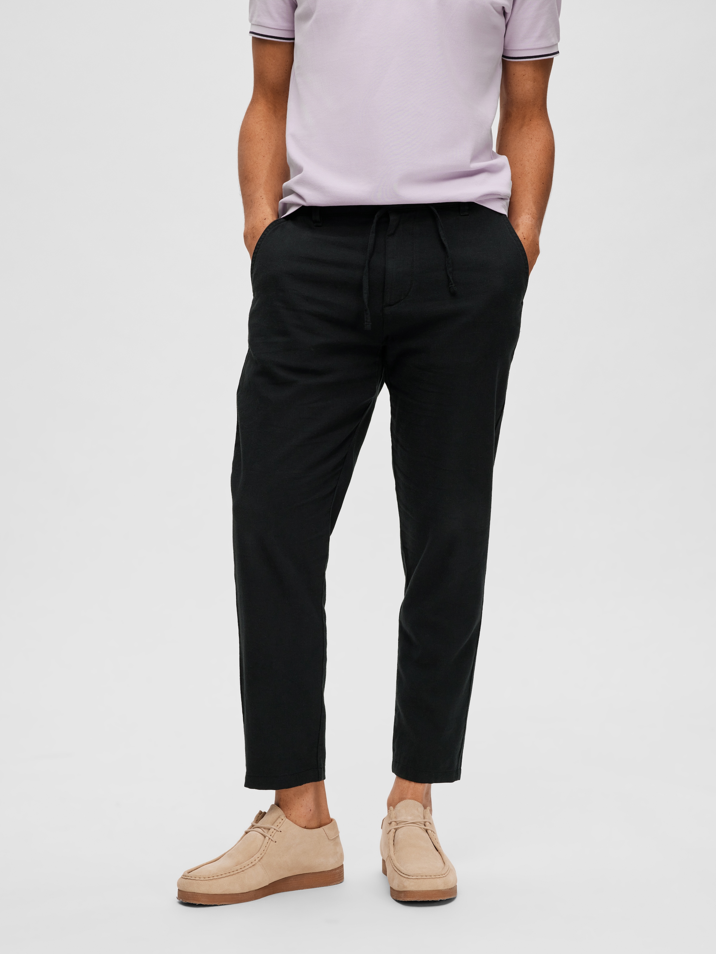 SELECTED Chinohose "SLH172-SLIMTAPE BRODY LINEN PANT NOOS" Baumwollmischung, slim fit