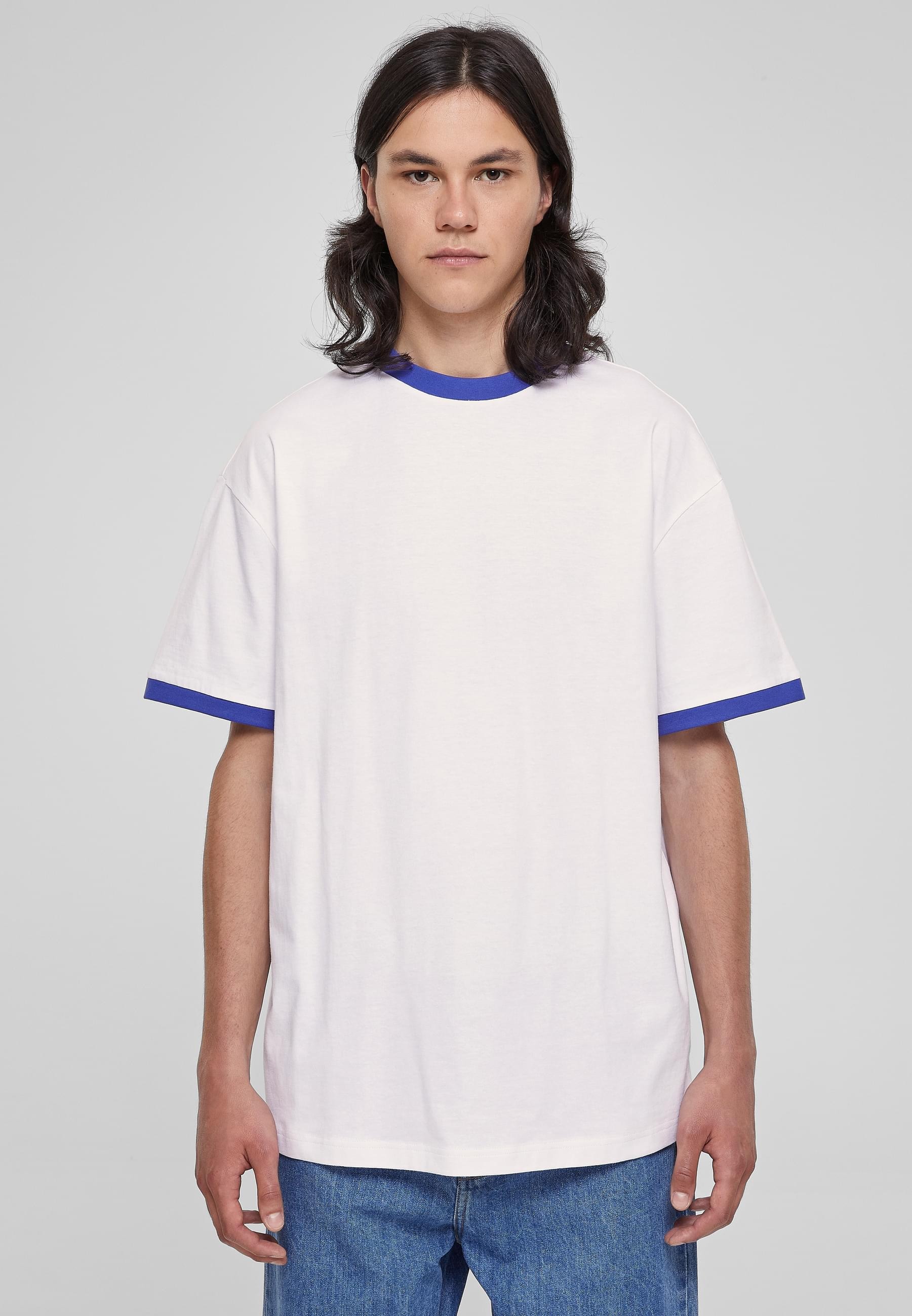 URBAN CLASSICS T-Shirt »Urban Classics Herren Oversized Ringer Tee«, (1 tlg.)