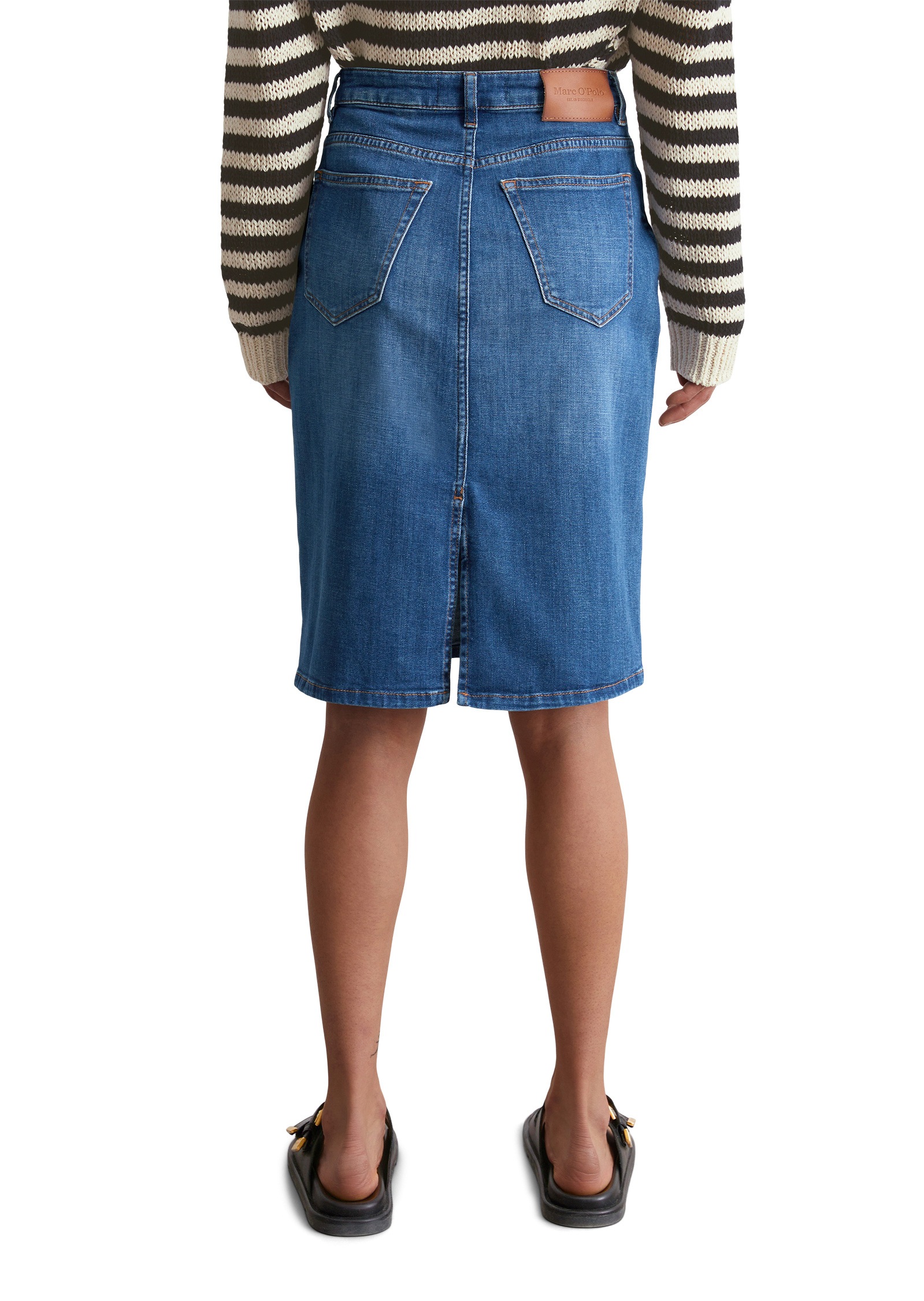 Thumbnail - Marc OPolo Jeansrock "aus Organic Cotton-Stretch"