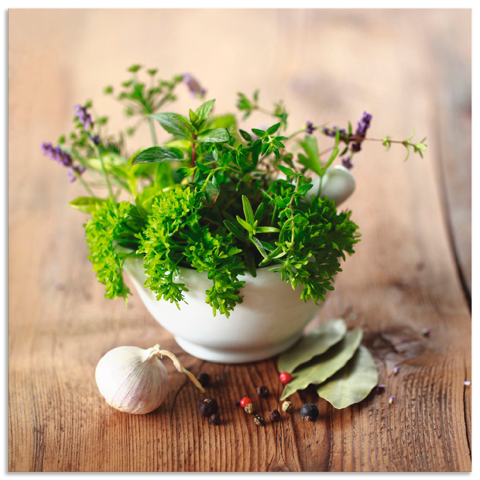 Artland "Verschiedene Kräuter - Küche" Arrangements 1 Stk. tlg. als Alubild günstig online kaufen