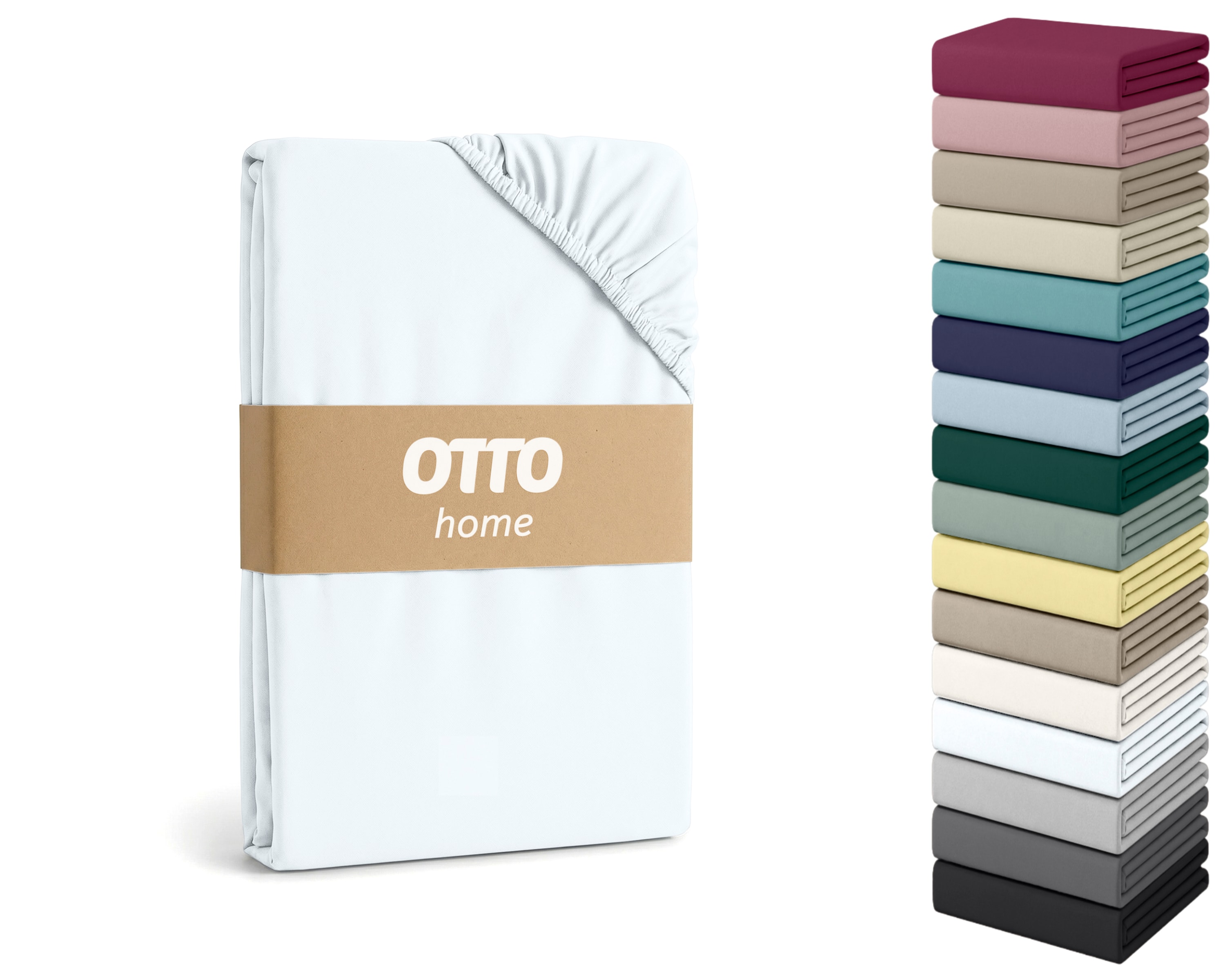 OTTO home Spannbettlaken "Cremona für Matratzen bis 30 cm Höhe" NEU 96% Baumwolle & 4% Elasthan, in Basic, Komfort & Premium Qualität