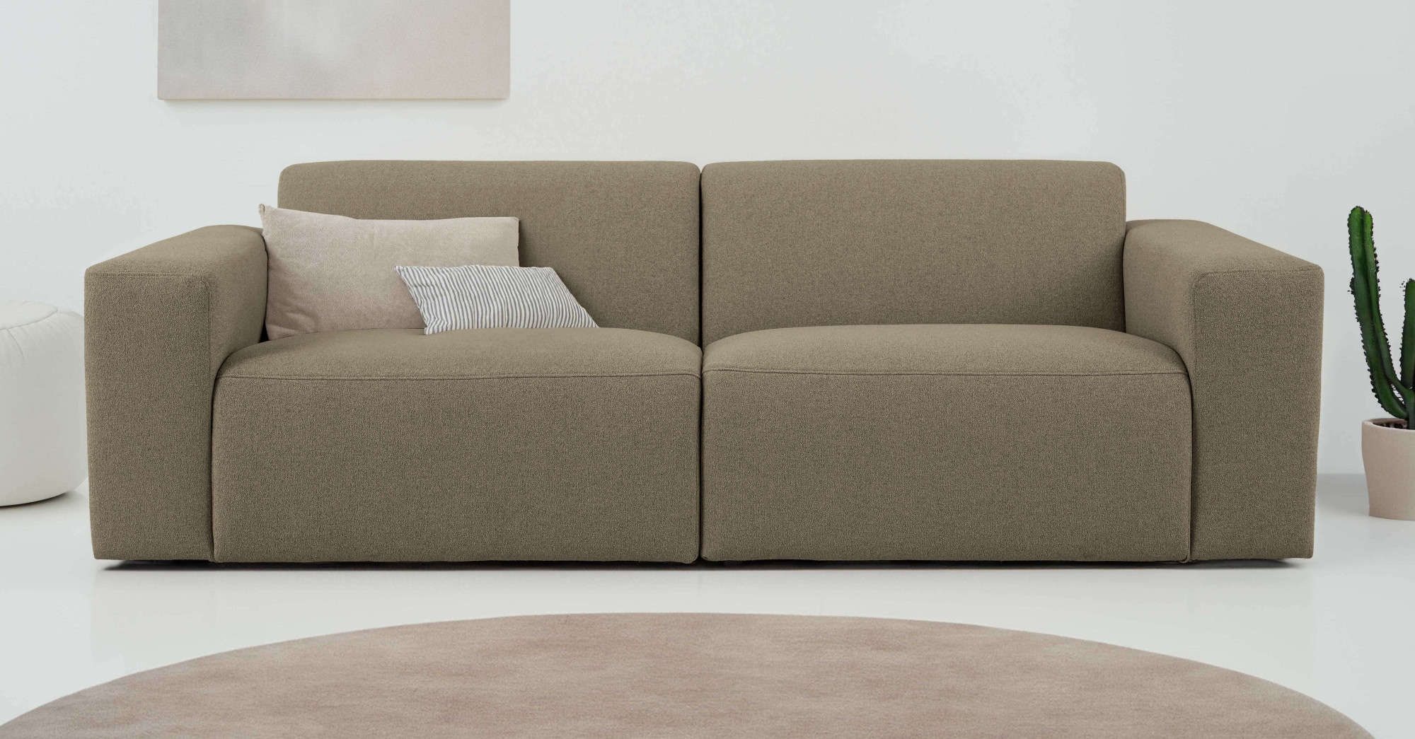 OTTO home 3-Sitzer "Koa, 228 cm, Modulsofa in Cord, Chenille, Struktur, Web günstig online kaufen