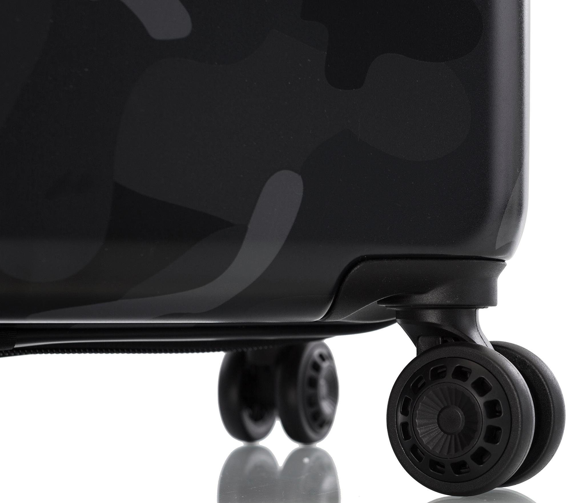 Heys Hartschalen-Trolley »Black Camo, 76 cm«, 4 Rollen, Heys x Joachim Llambi Reisegepäck TSA Schloss Volumenerweiterung