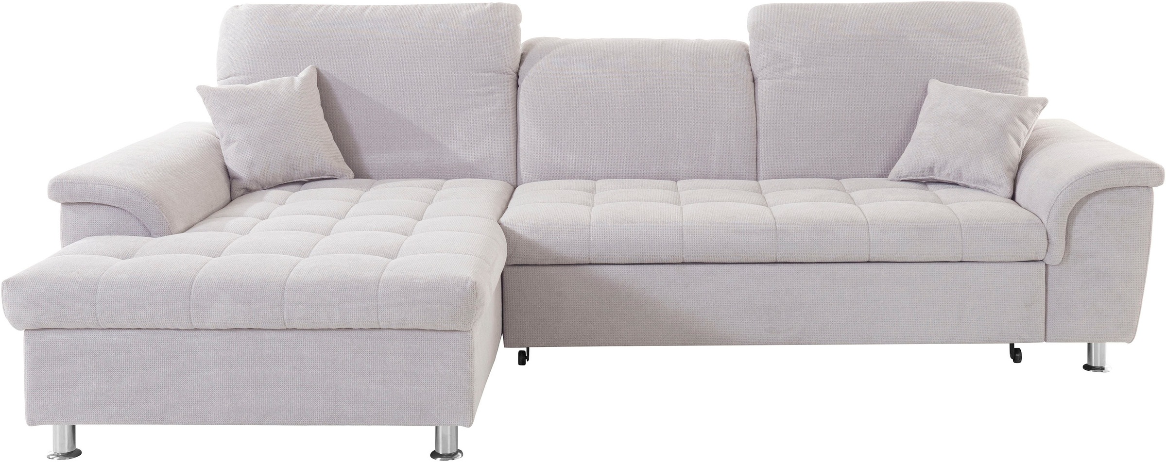 DOMO collection Ecksofa "Franzi, zeitlos und elegant, moderne Sitzheftung, günstig online kaufen