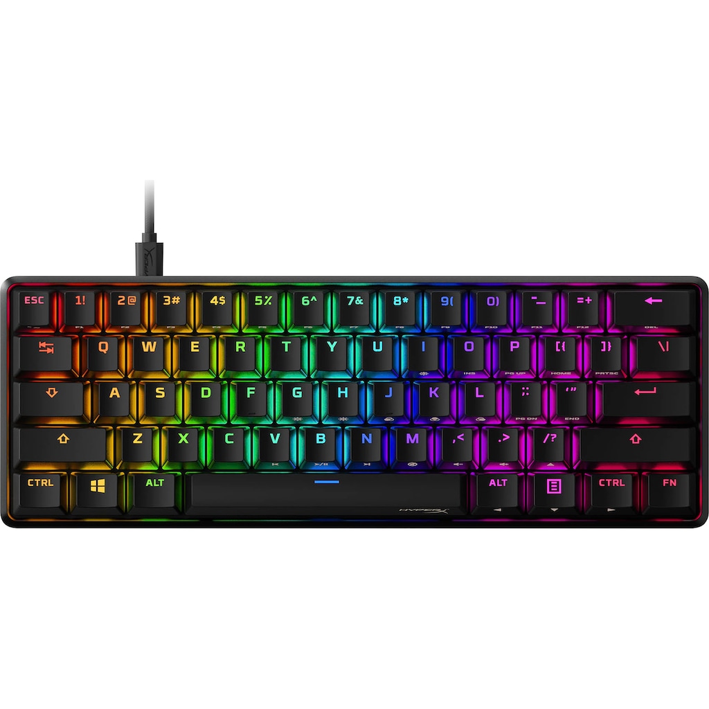 HyperX Gaming-Tastatur »Alloy Origins 60«, (Multimedia-Tasten-Gaming-Modus-Funktionstasten-USB-Anschluss)