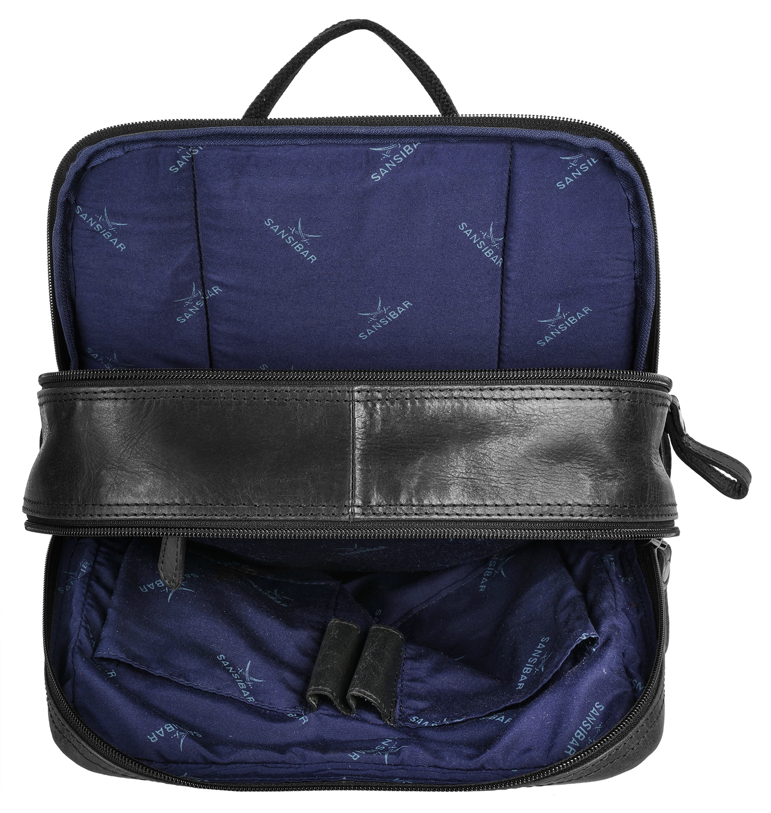 Sansibar Laptoprucksack, echt Leder