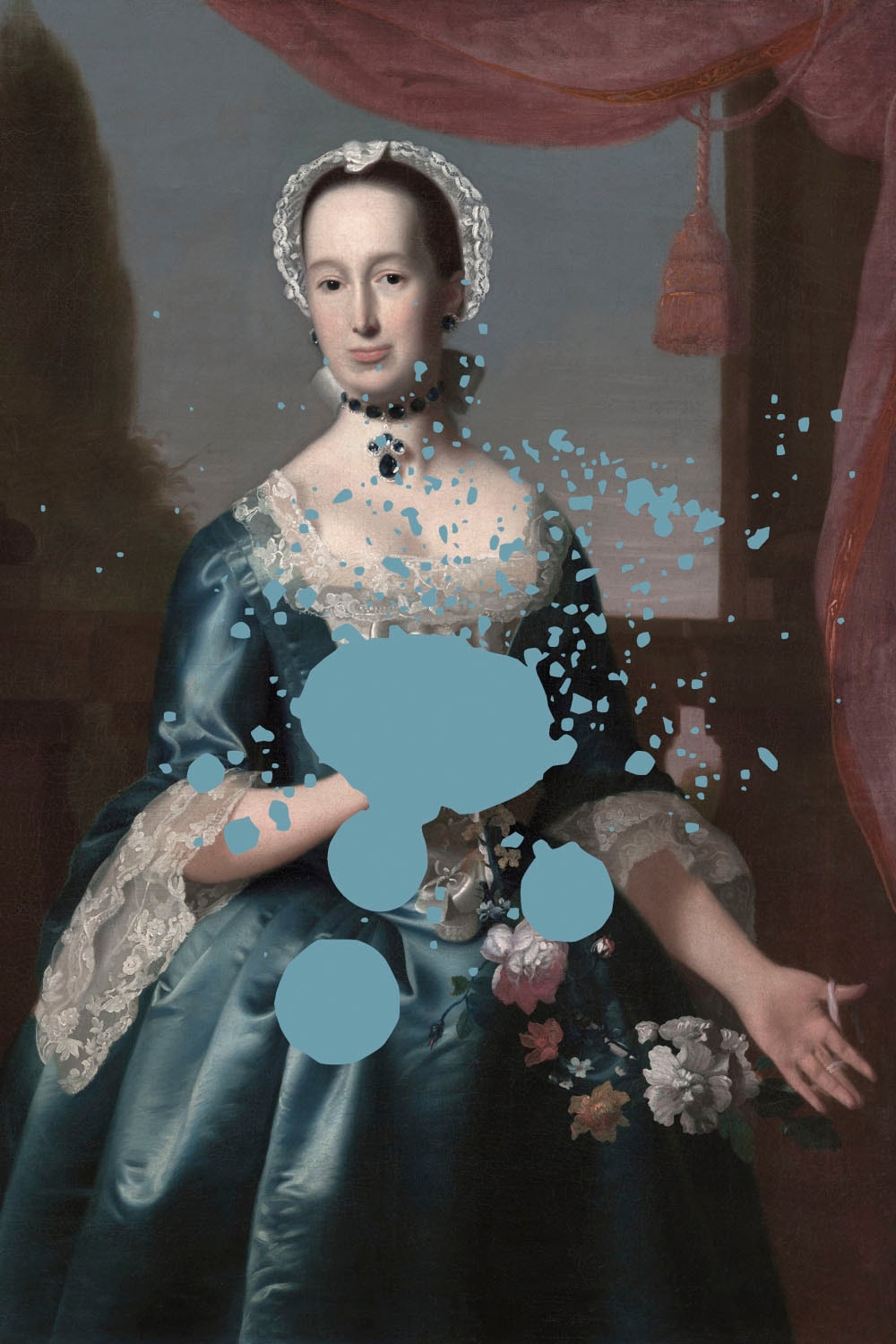 queence Acrylglasbild "Frau mit Farbklecks" Bilder von Frauen  Formen  Frau günstig online kaufen