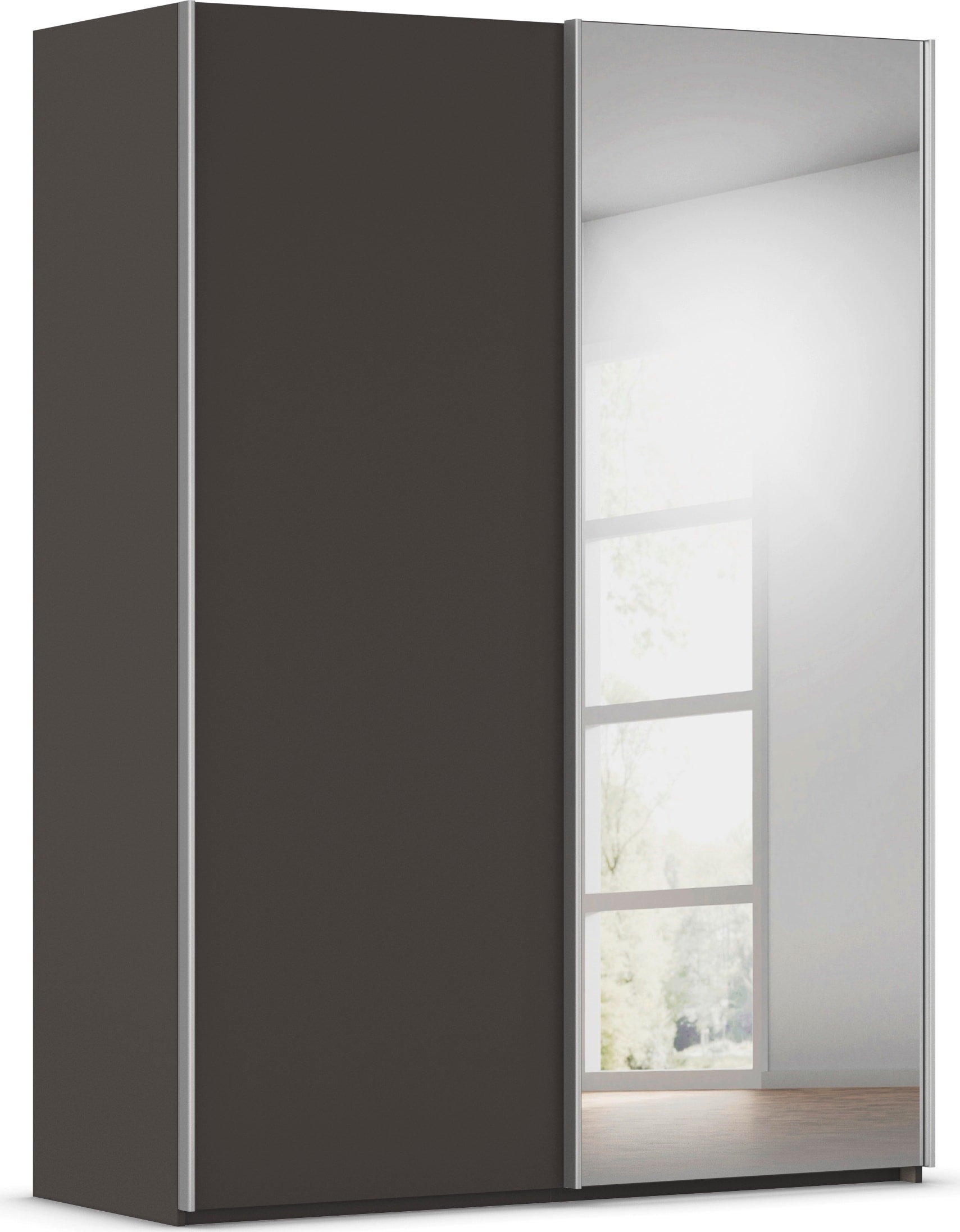 rauch Kleiderschrank »Schwebetürenschrank Schrank Garderobe Ankleide Schlafzimmer TARO« in 3 verschiedenen Ausstattungen BASIC/CLASSIC/PREMIUM (SOFT-CLOSE),  4 Breiten, optional Passepartout mit/ohne Beleuchtung MADE IN GERMANY