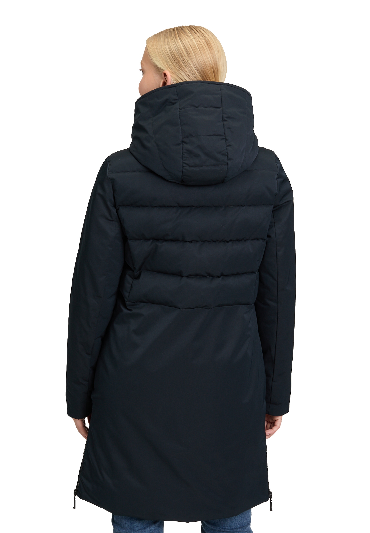 Amber & June Winterjacke »Amber & June Damen Winterjacke Kunstdaune«, mit Kapuze