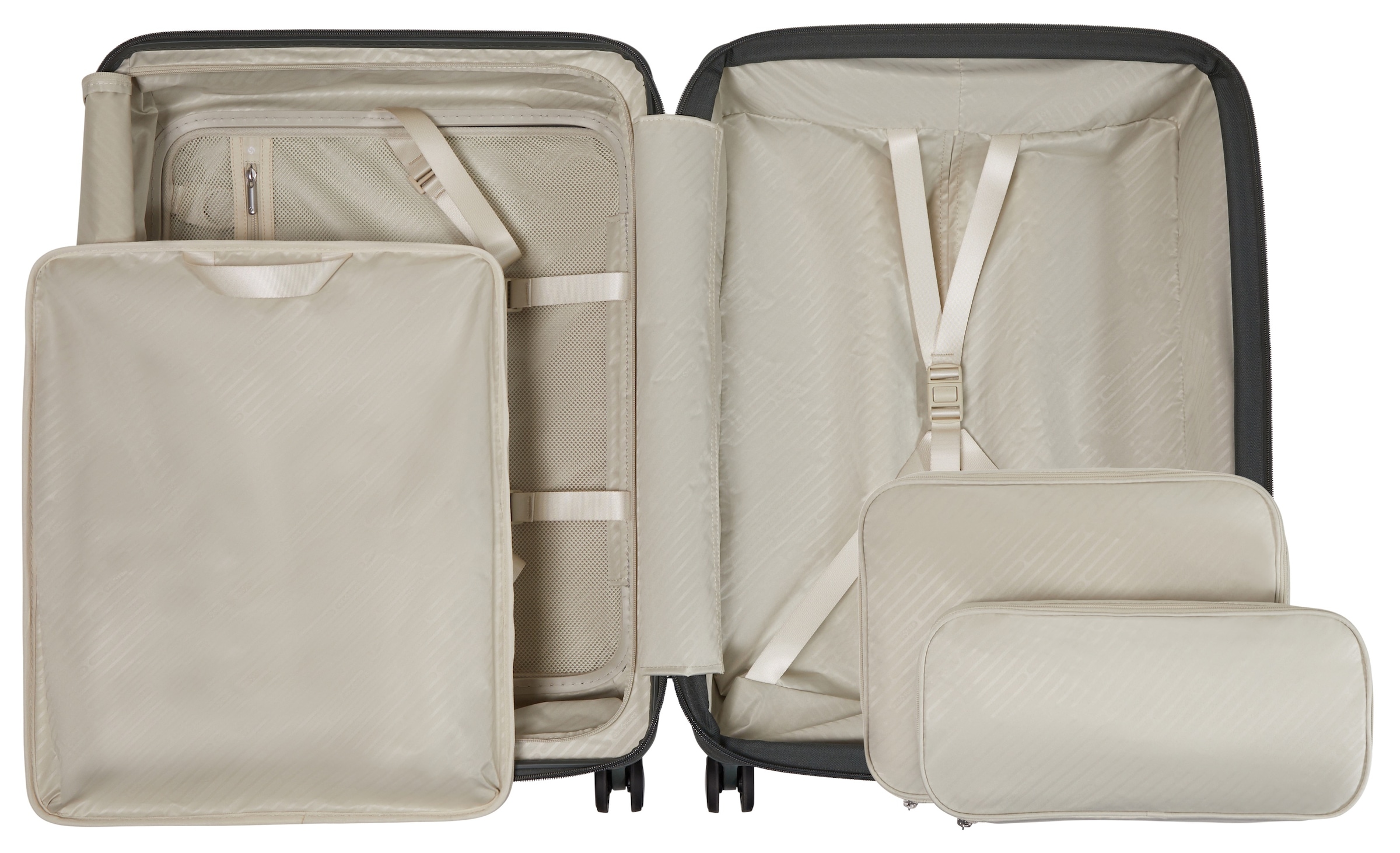 Samsonite Hartschalen-Trolley »PARALUX, verschiedene Größen und Farben« 72 l 4 Rollen Reisegepäck mit Frontfach Packwürfel Trennpolster