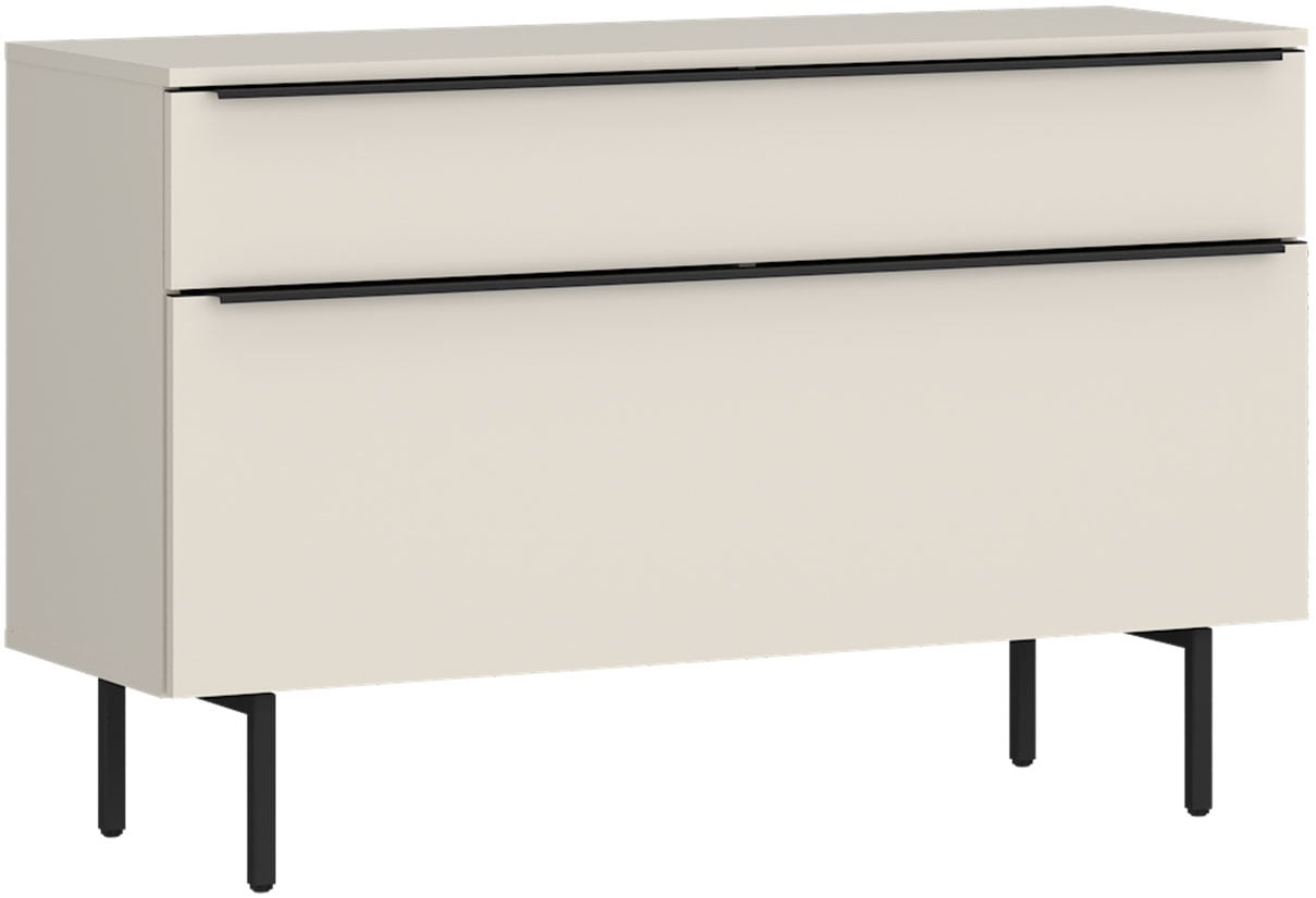 TOM TAILOR HOME Lowboard "COLOR PUZZLE 3 – 1 Klappe 1 Schublade mit farbigem Griff und Füßen" Kommode, Breite 110 cm,mit Klappe und Schublade, viel Stauraum