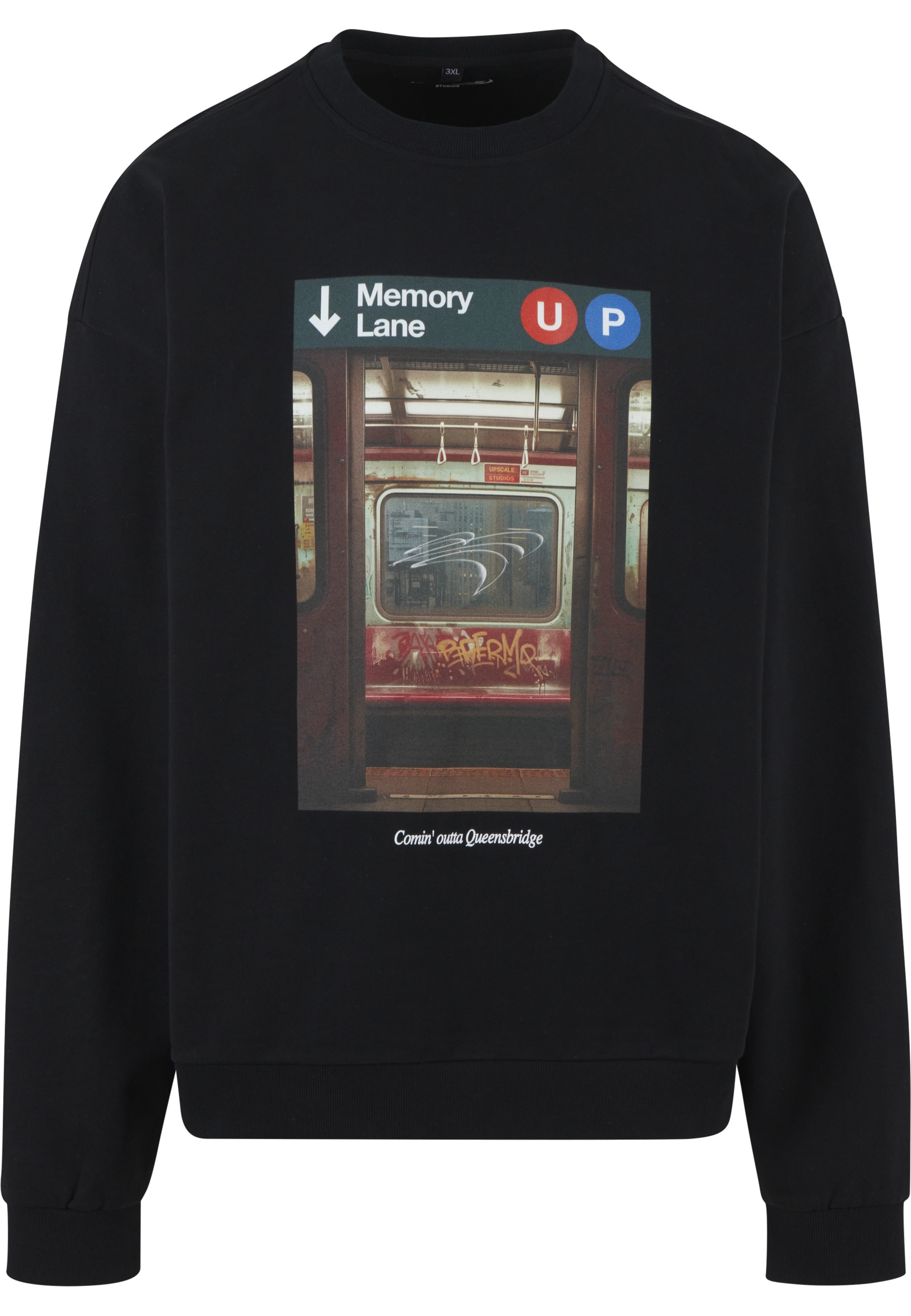 Upscale by Mister Tee T-Shirt "Upscale by Mister Tee Memory Lane Oversize Crewneck" 1