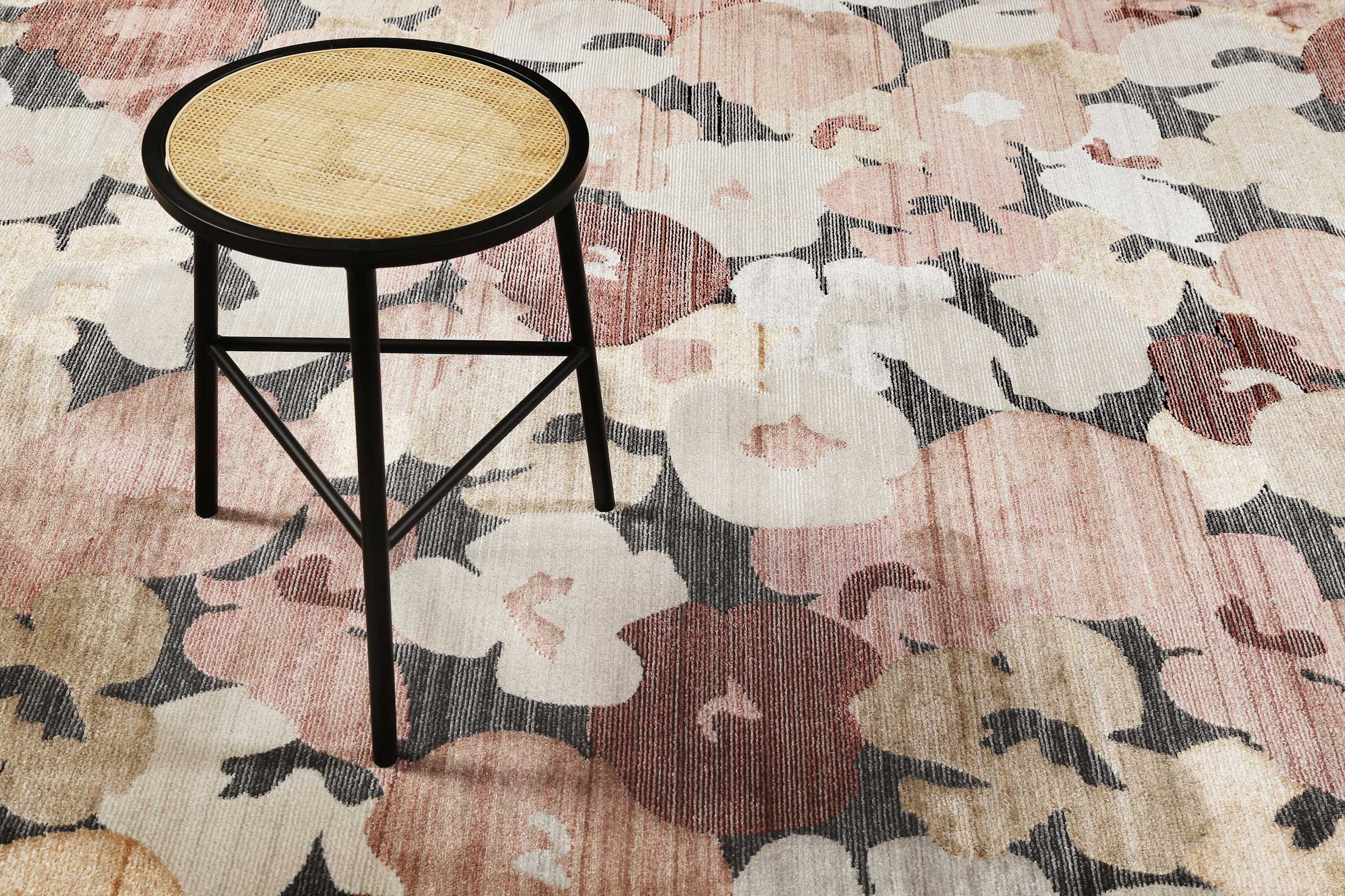 Esprit Teppich »Agneta« rechteckig 7 mm Höhe Kurzflorteppich, floral, gewebt, neutral, modern, Wohnzimmer, stilvoll