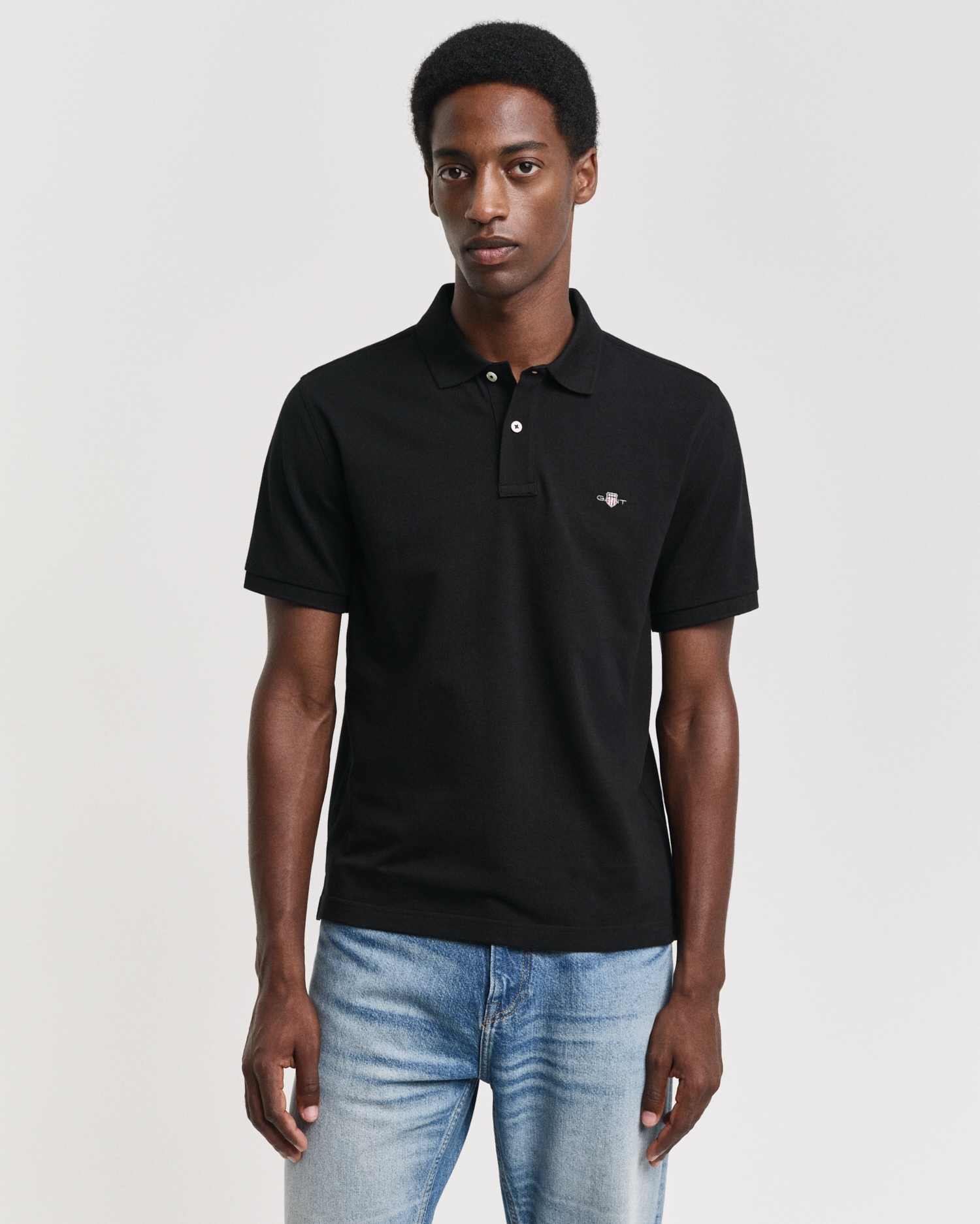 Gant "REG EMB ARCHIVE SHIELD POLO" Mit Schlitzen an der Seite günstig online kaufen