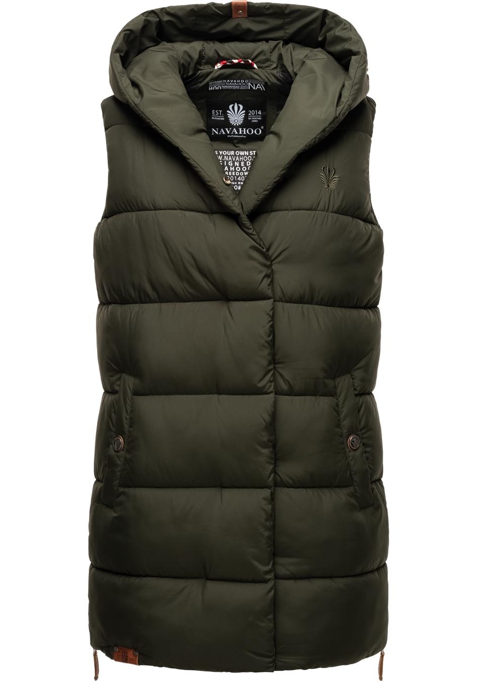 Navahoo Steppweste "Madilynaa" stylische ärmellose Damen Weste mit Kapuze günstig online kaufen