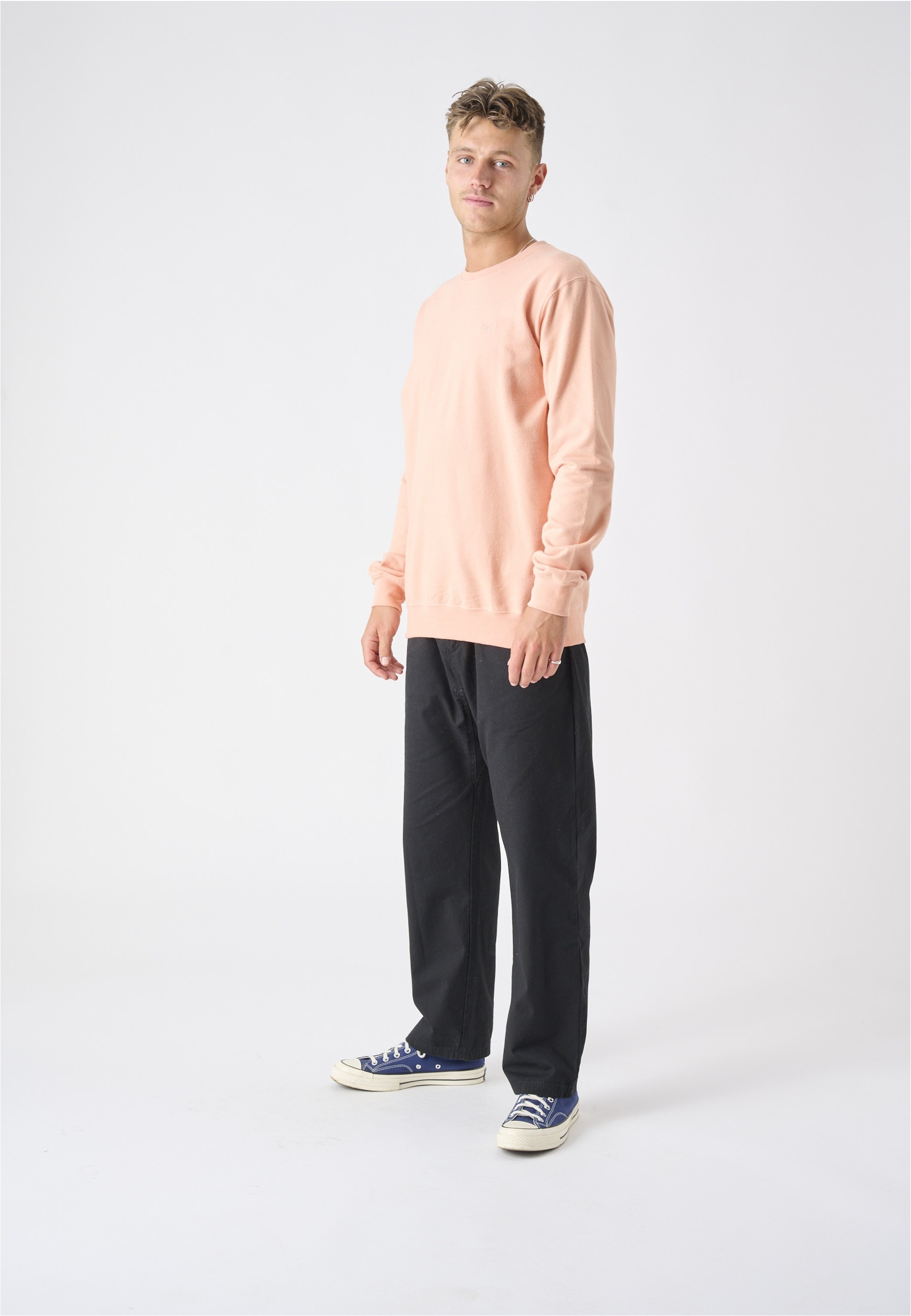 Cleptomanicx Sweatshirt "Ligull", mit kleiner Möwen-Stickerei günstig online kaufen