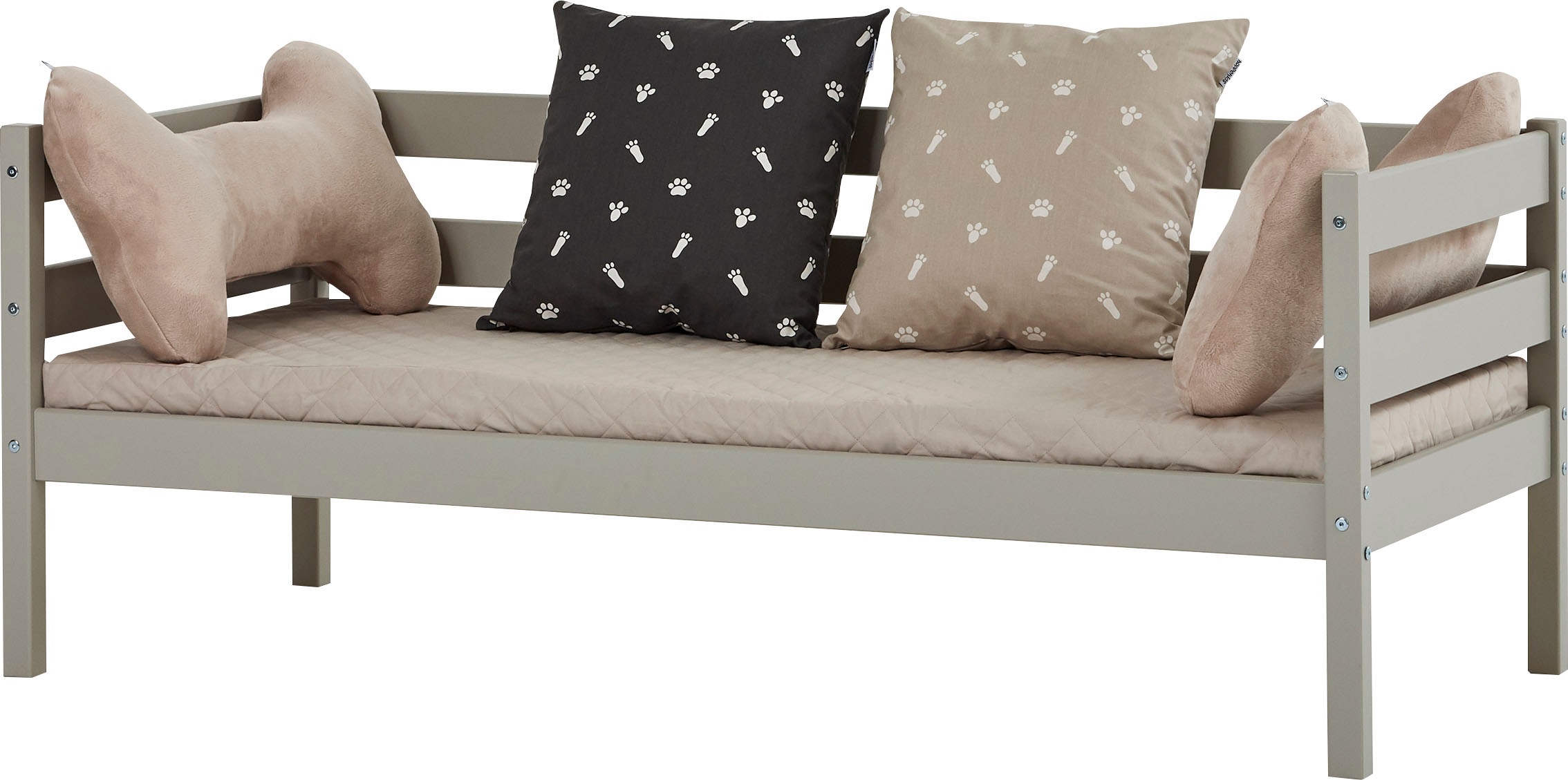 Hoppekids Einzelbett »ECO Comfort Kinderbett, Kiefer Massivholz, Jugendbett inkl. Rollrost«, 70x160 cm, wahlweise in verschieden Farben/ Matratze/ Absturzsicherung