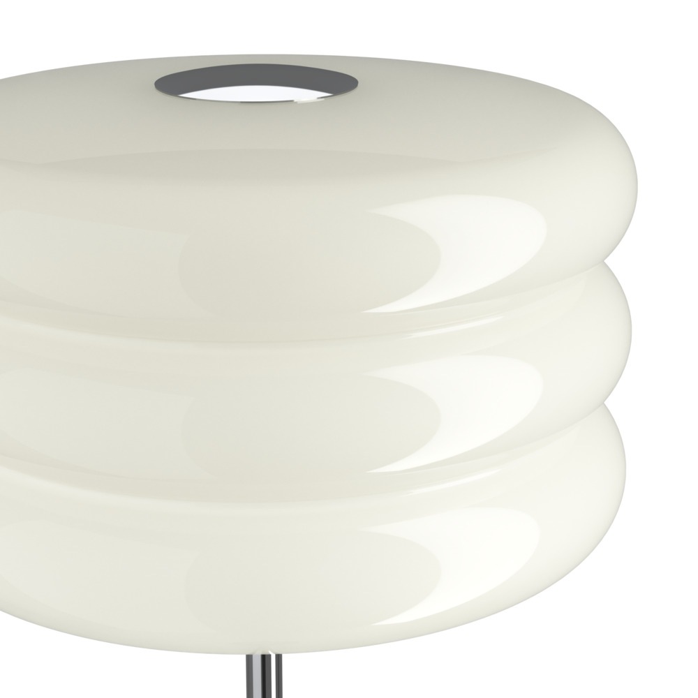 EGLO LED Stehlampe »TORTORA« E27 1 Stk. Stehleuchte, Lampe, Wohnzimmerlampe, chrom Glas, H:160cm, Ø 30 cm