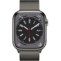 Apple Watch »Watch Series 8 GPS + Cellular 45mm Edelstahl Milanaise«, (Die Zukunft der Gesundheit. Am Handgelenk.)