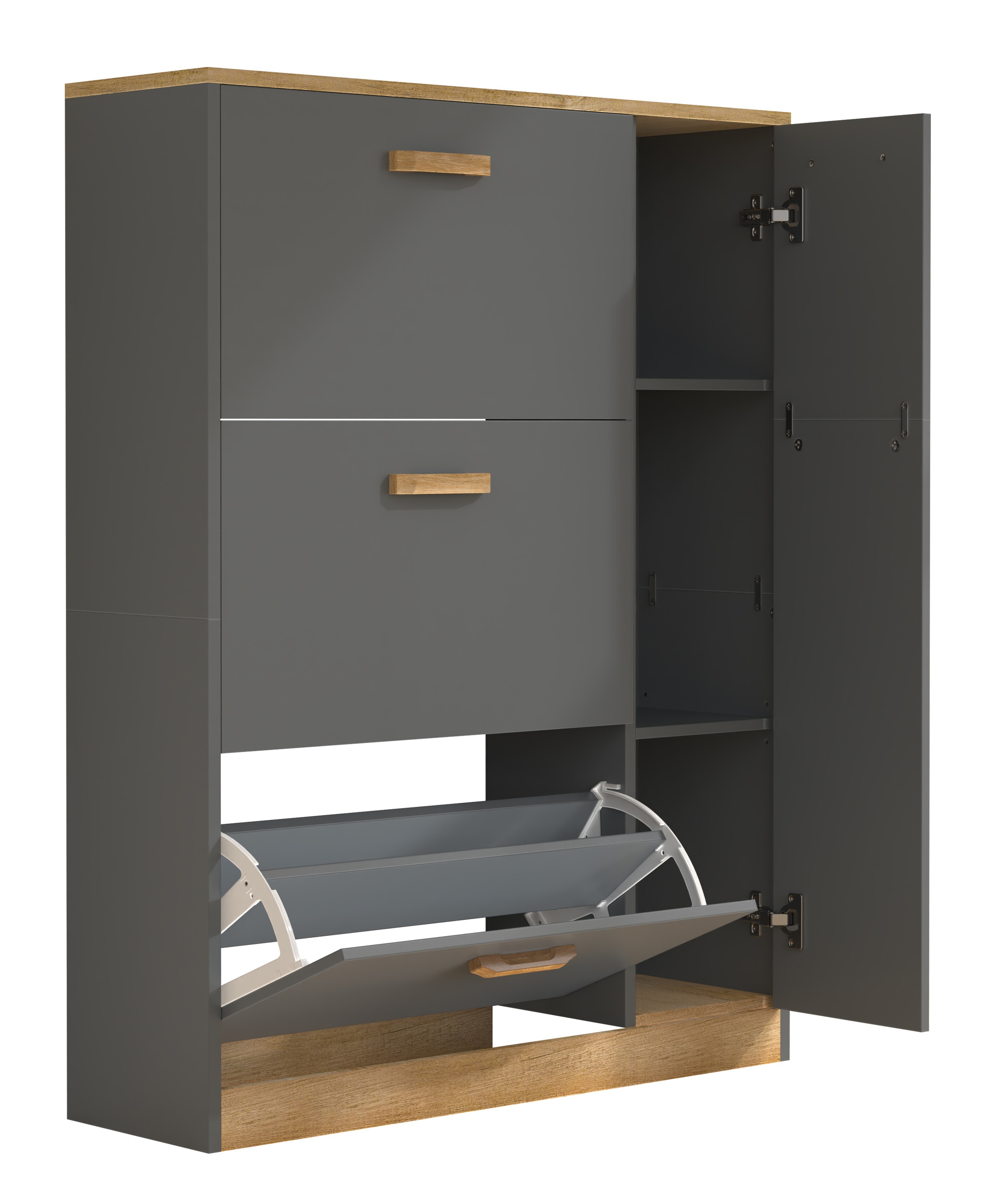 VCM Schuhschrank "VCM Holz Regal Kipper Schuhregal Schuhschrank Schuhkipper günstig online kaufen