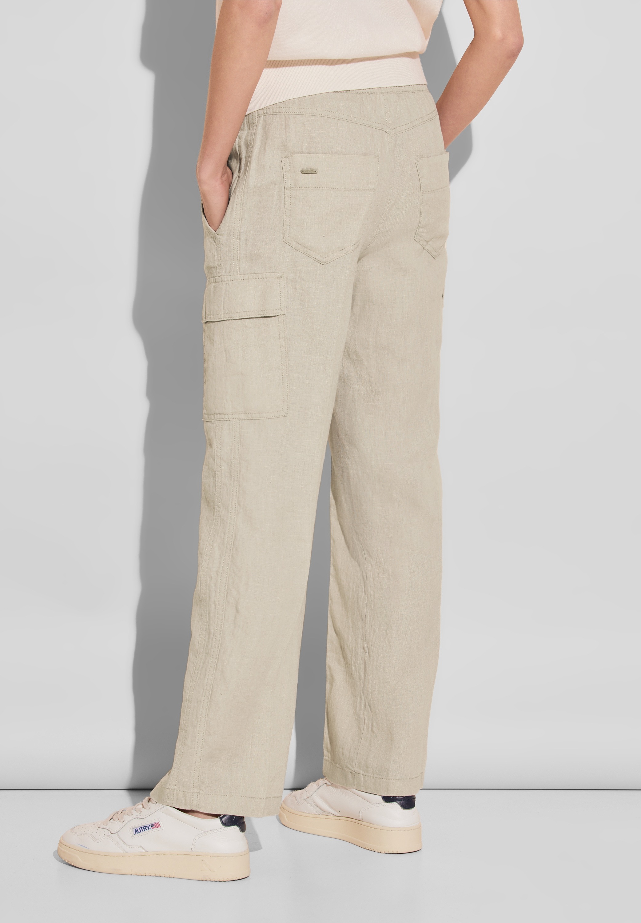STREET ONE Cargohose, aus Leinen