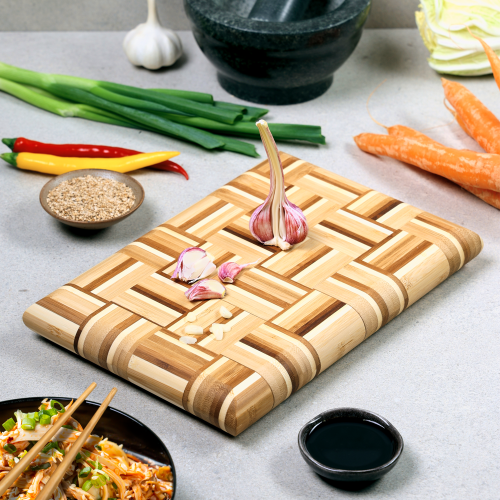 KESPER® Schneidebrett »Blockoptik, jedes Brett ein Unikat« perfekt für den täglichen Einsatz in jeder Küche