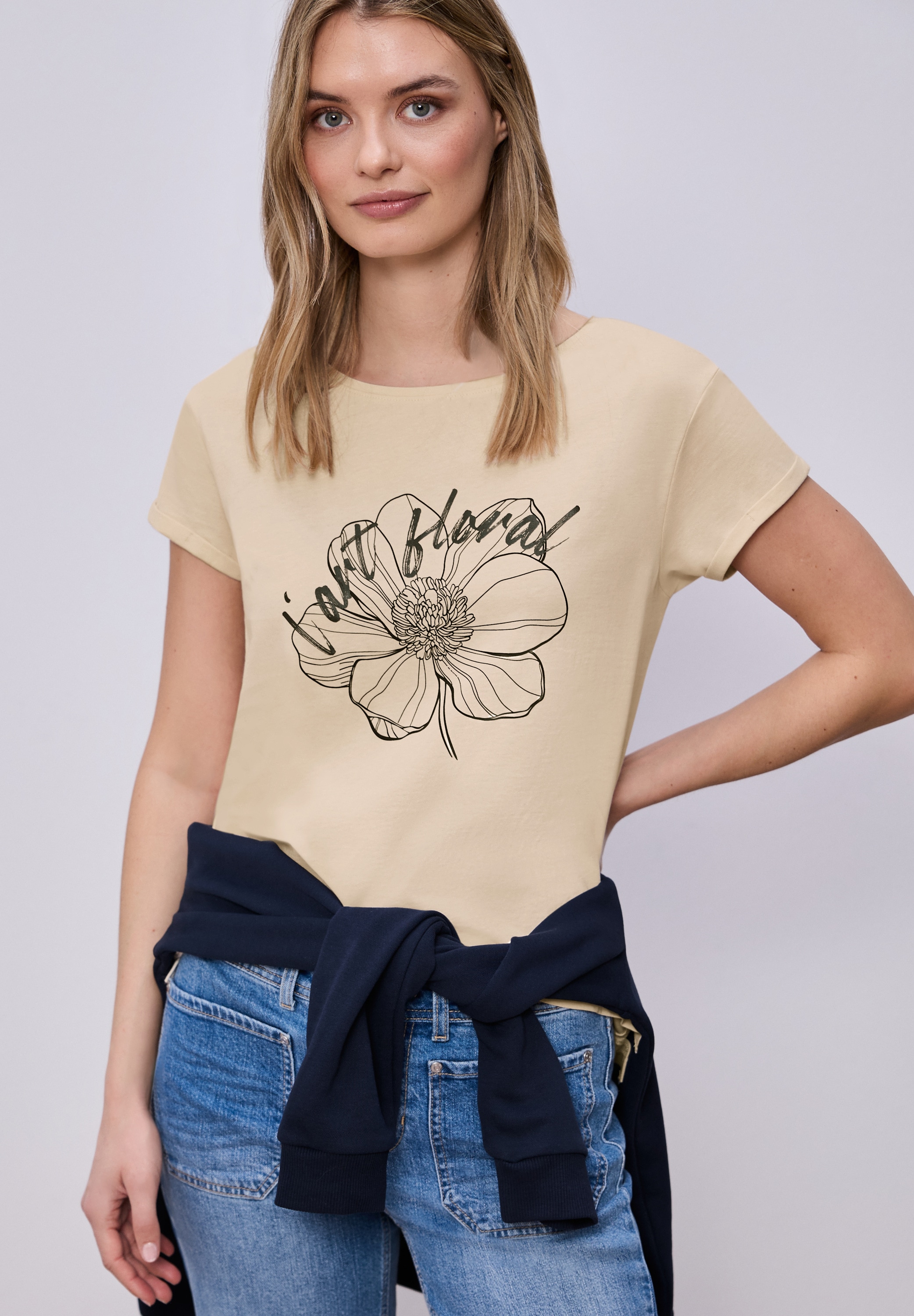 STREET ONE Print-Shirt aus reiner Baumwolle