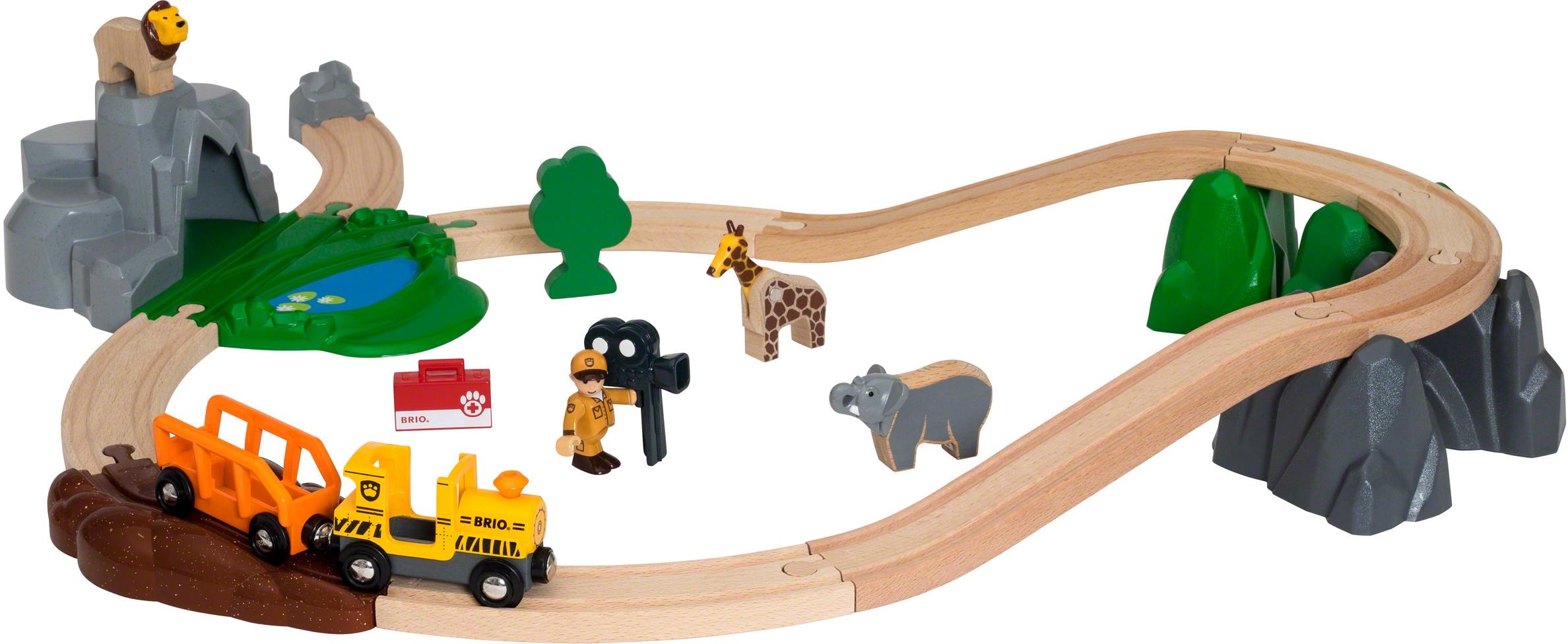 BRIO® Spielzeug-Eisenbahn »BRIO® WORLD, Safari Bahn Set«, FSC®- schützt Wald - weltweit