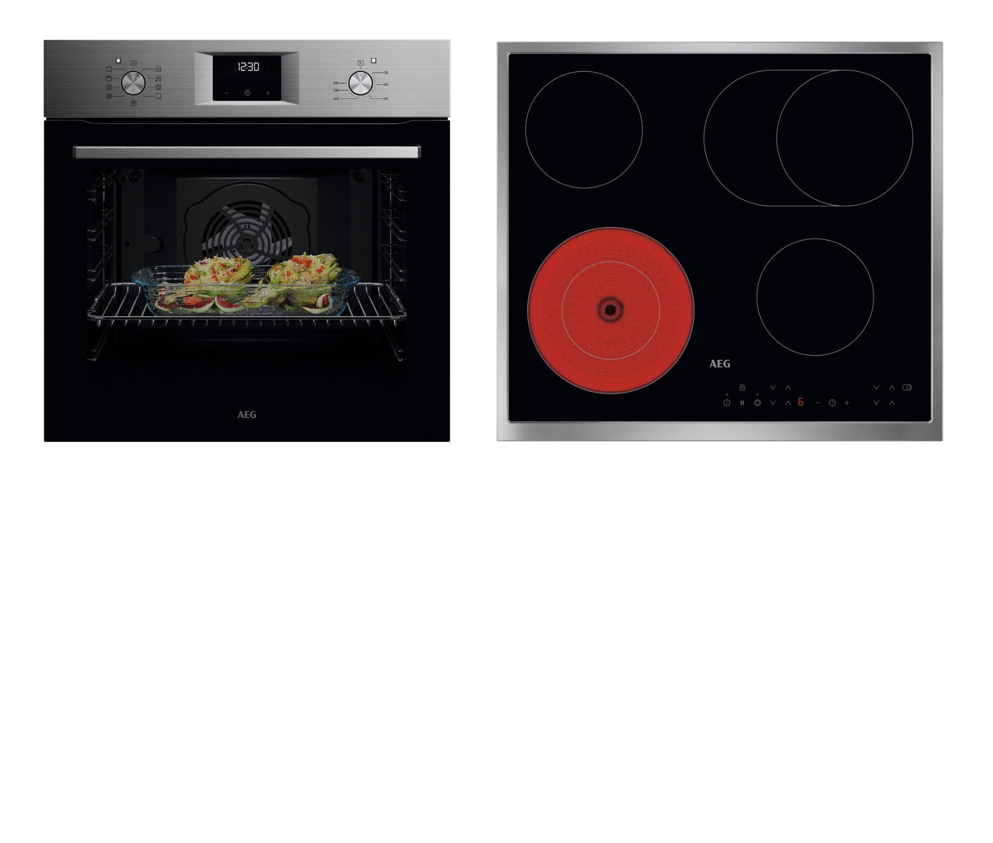 AEG Backofen-Set "OU5AB20ZSM" Aqua Clean Grillfunktion und gleichmäßige Gar günstig online kaufen