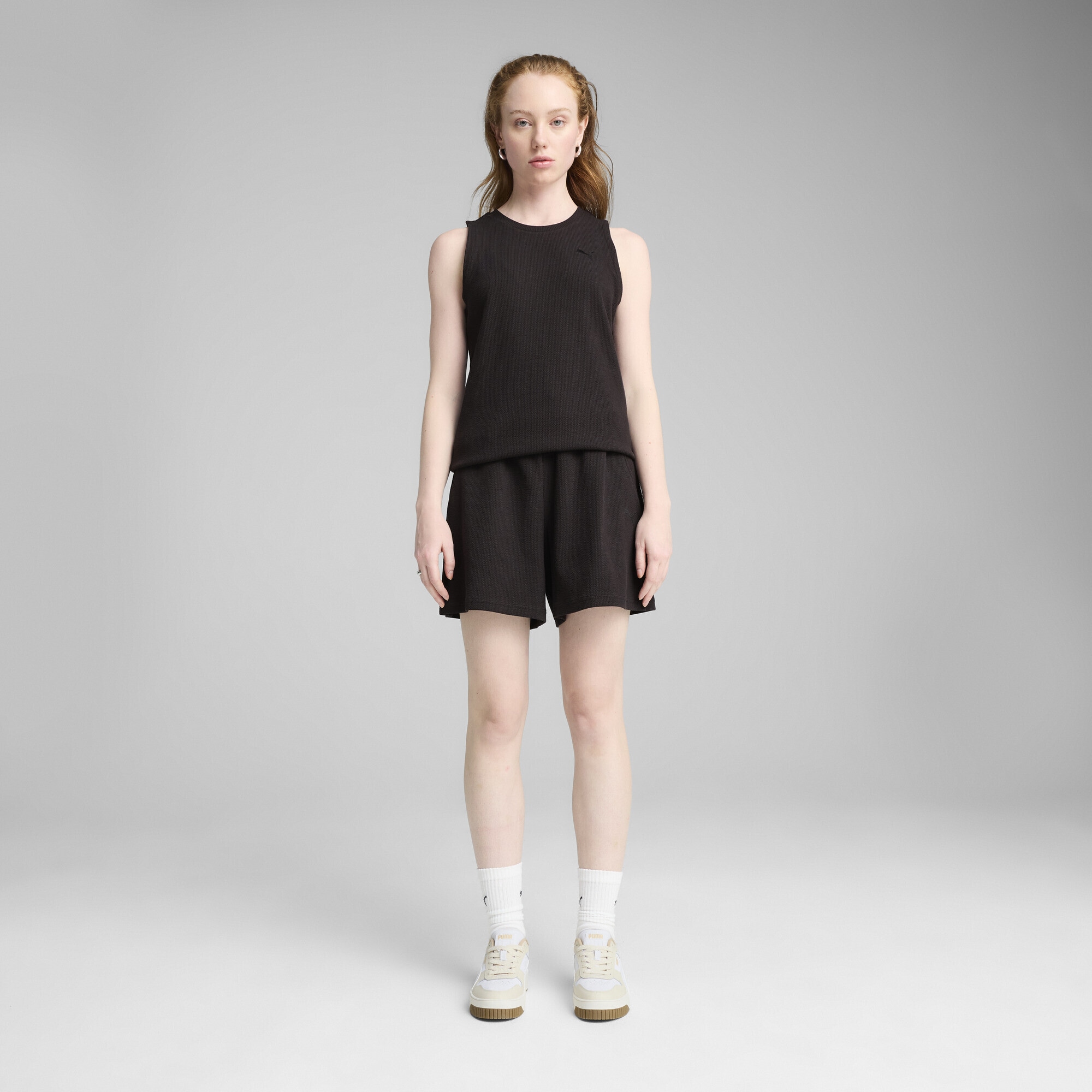 PUMA Sporthose »HER 5" Shorts mit hohem Bund Damen«