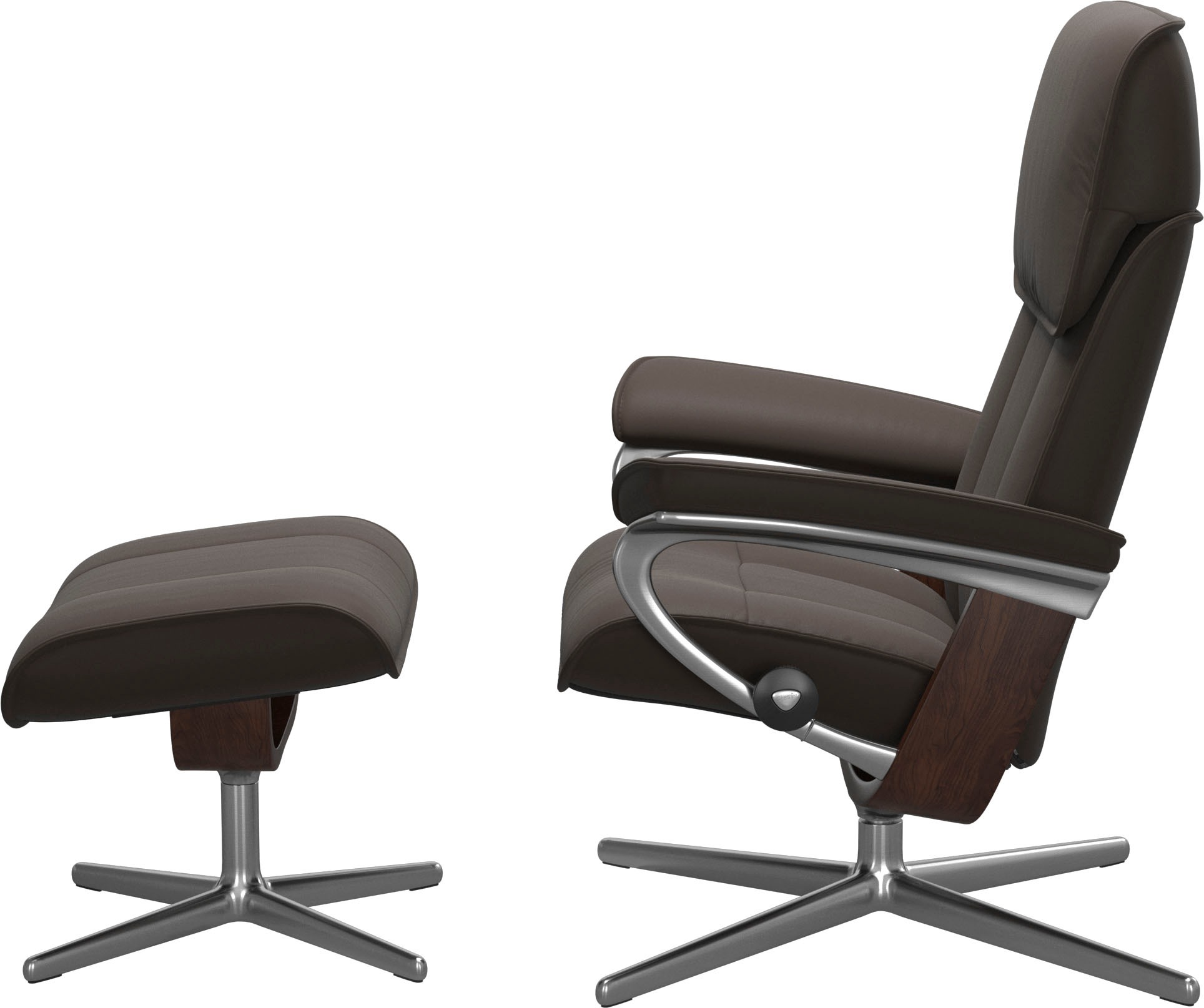 Stressless® Relaxsessel »Admiral«, mit Cross Base, Größe M & L, Holzakzent Braun