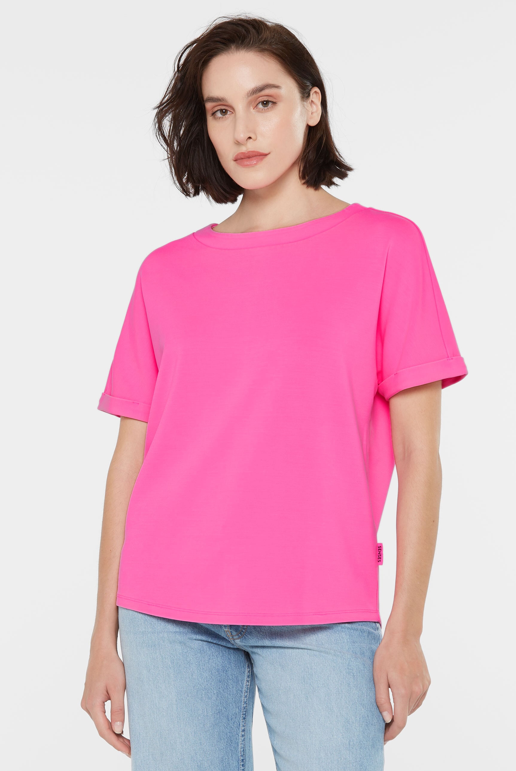 SENSES.THE LABEL Rundhalsshirt, mit Fledermausärmel