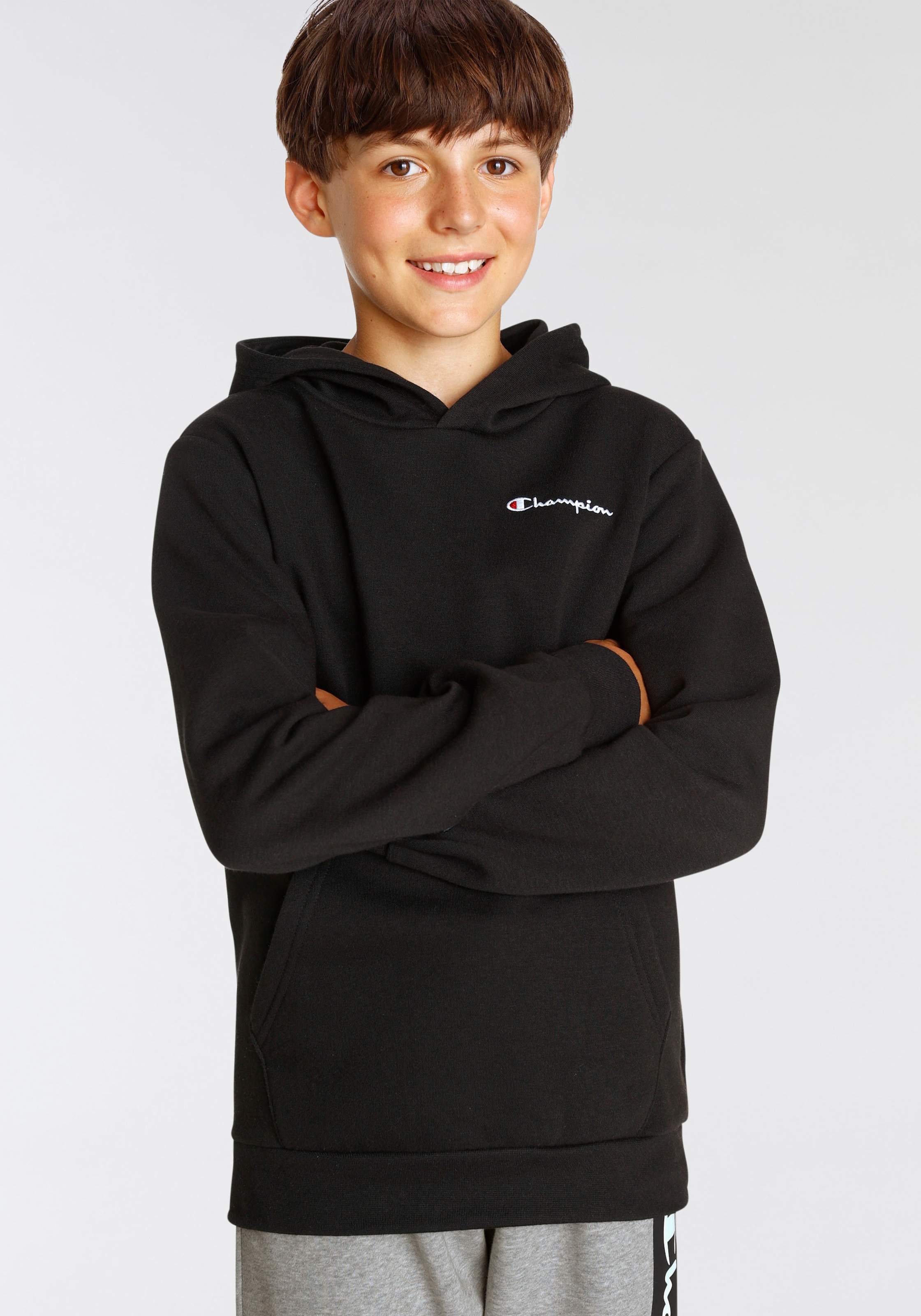 Champion Sweatshirt »Classic Hooded Sweatshirt small Logo - für Kinder«  online bestellen | BAUR