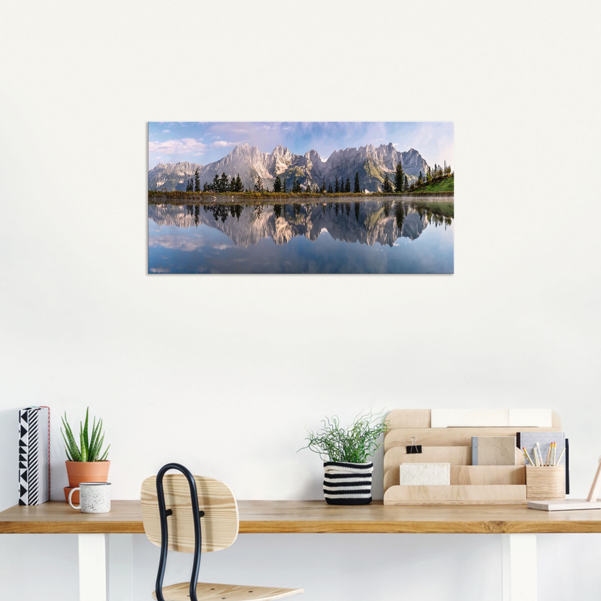 Artland Wandbild »Wilder Kaiser in Tirol«, Bilder von Europa, (1 St.), als Alubild, Outdoorbild, Leinwandbild, Poster, Wandaufkleber