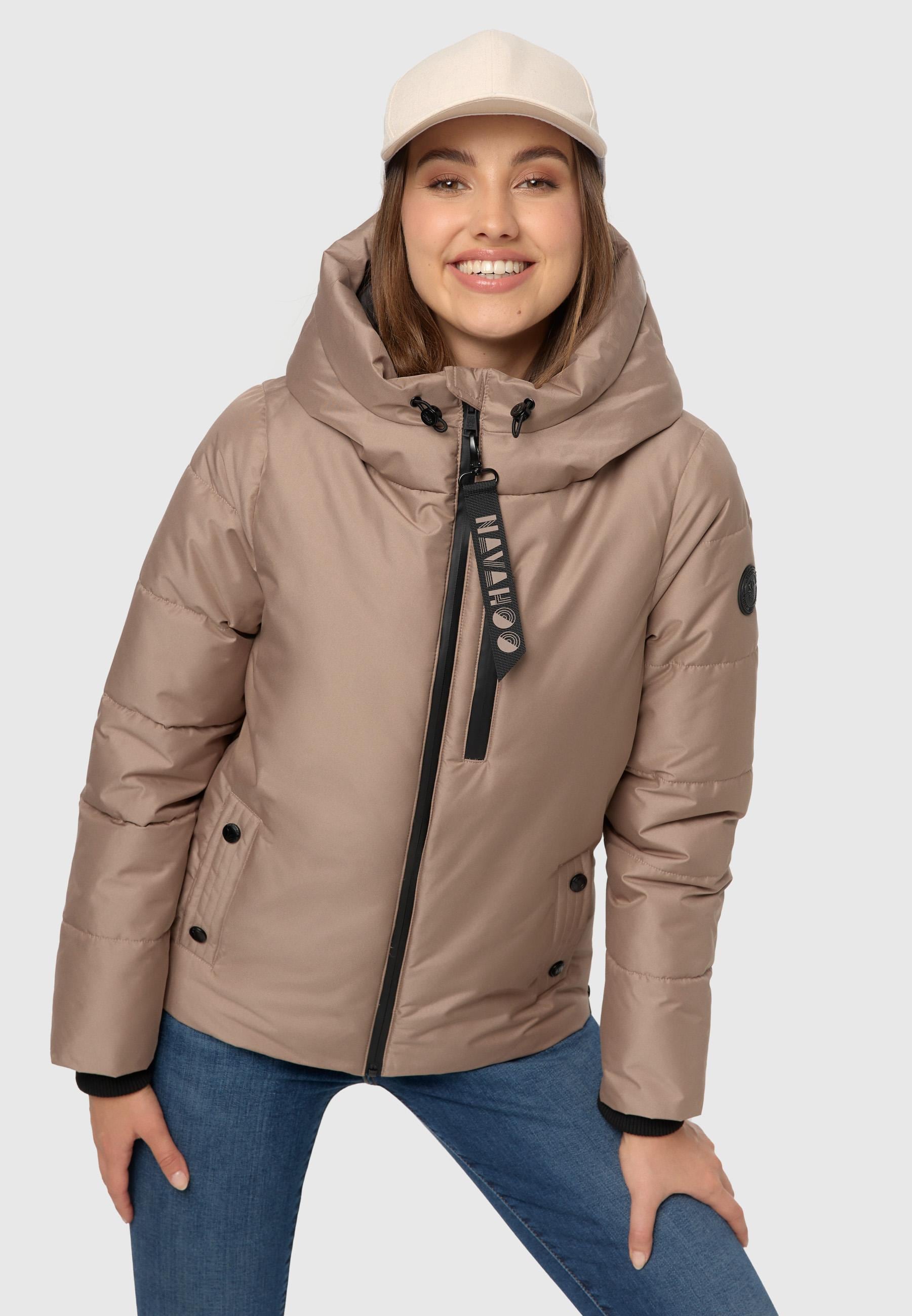 Navahoo Steppjacke »Krümelein«, mit Kapuze, stylische Damen Winterjacke mit dezenter Steppung