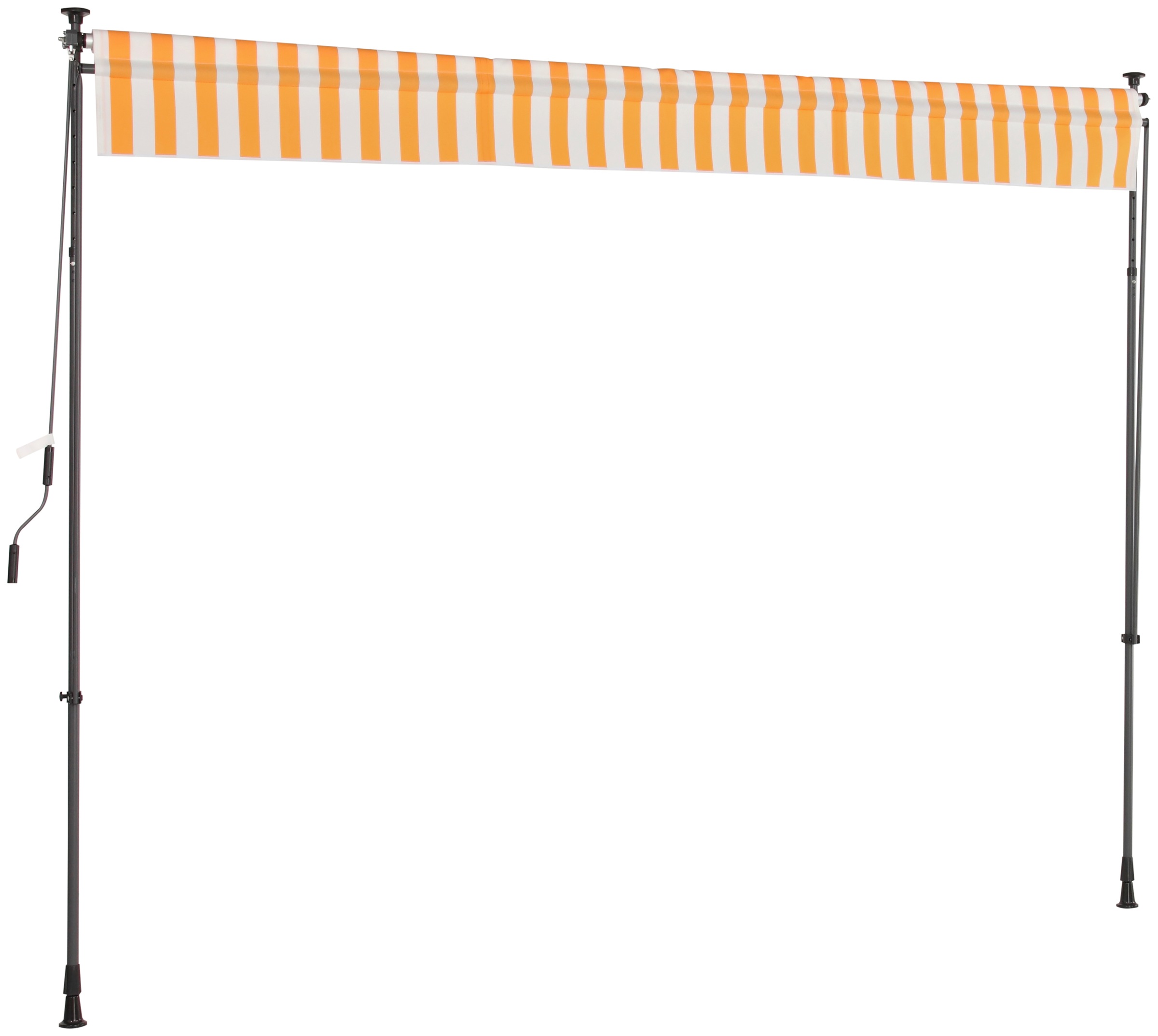 Klemmmarkise KONIFERA "Torremolinos", gelb (gelb, weiß), B:250cm, Polyester, Markisen, Breite/Ausfall: 250/150 cm 3