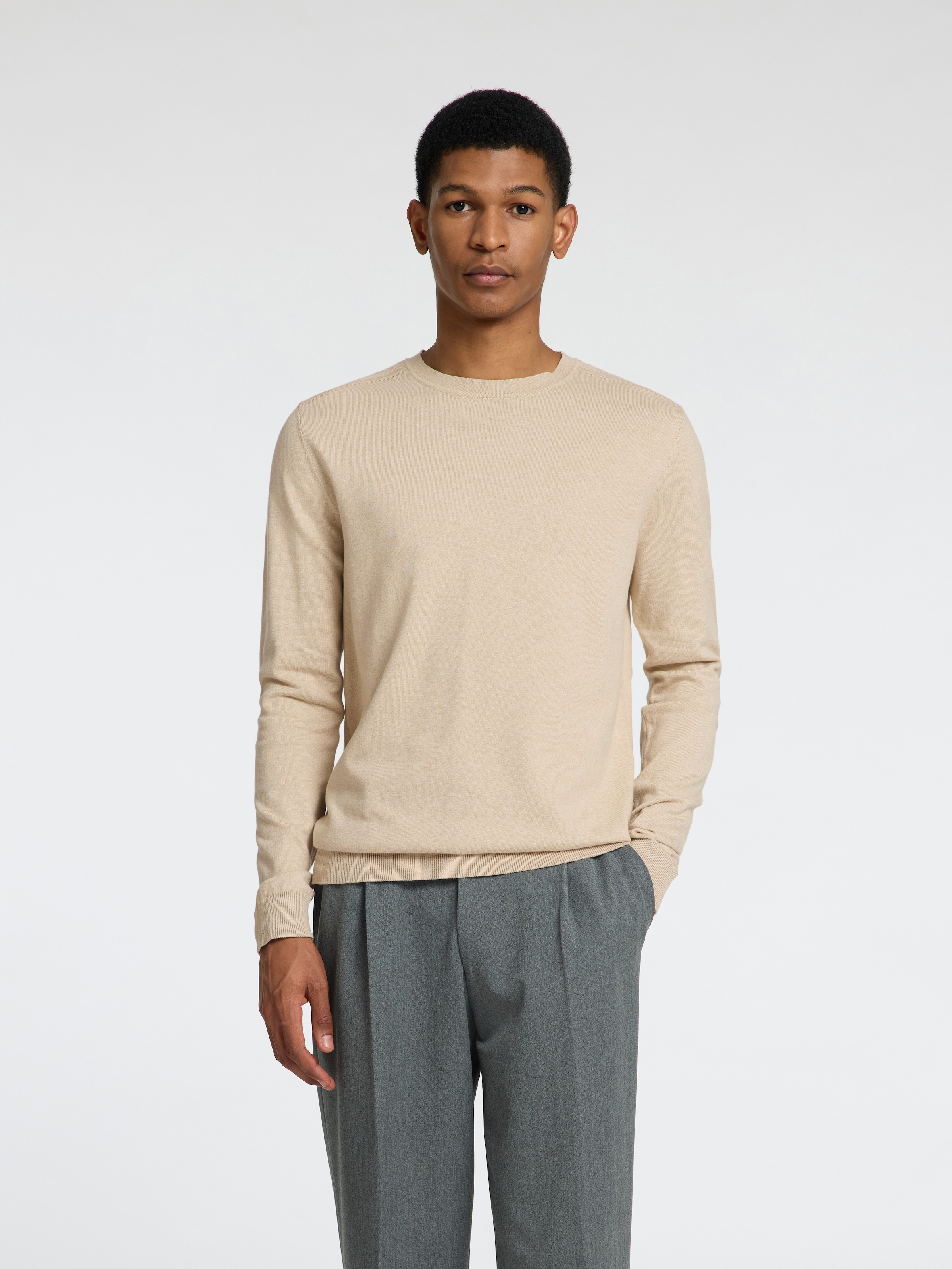 SELECTED HOMME Strickpullover "SLHBERG CREW NECK NOOS" günstig online kaufen