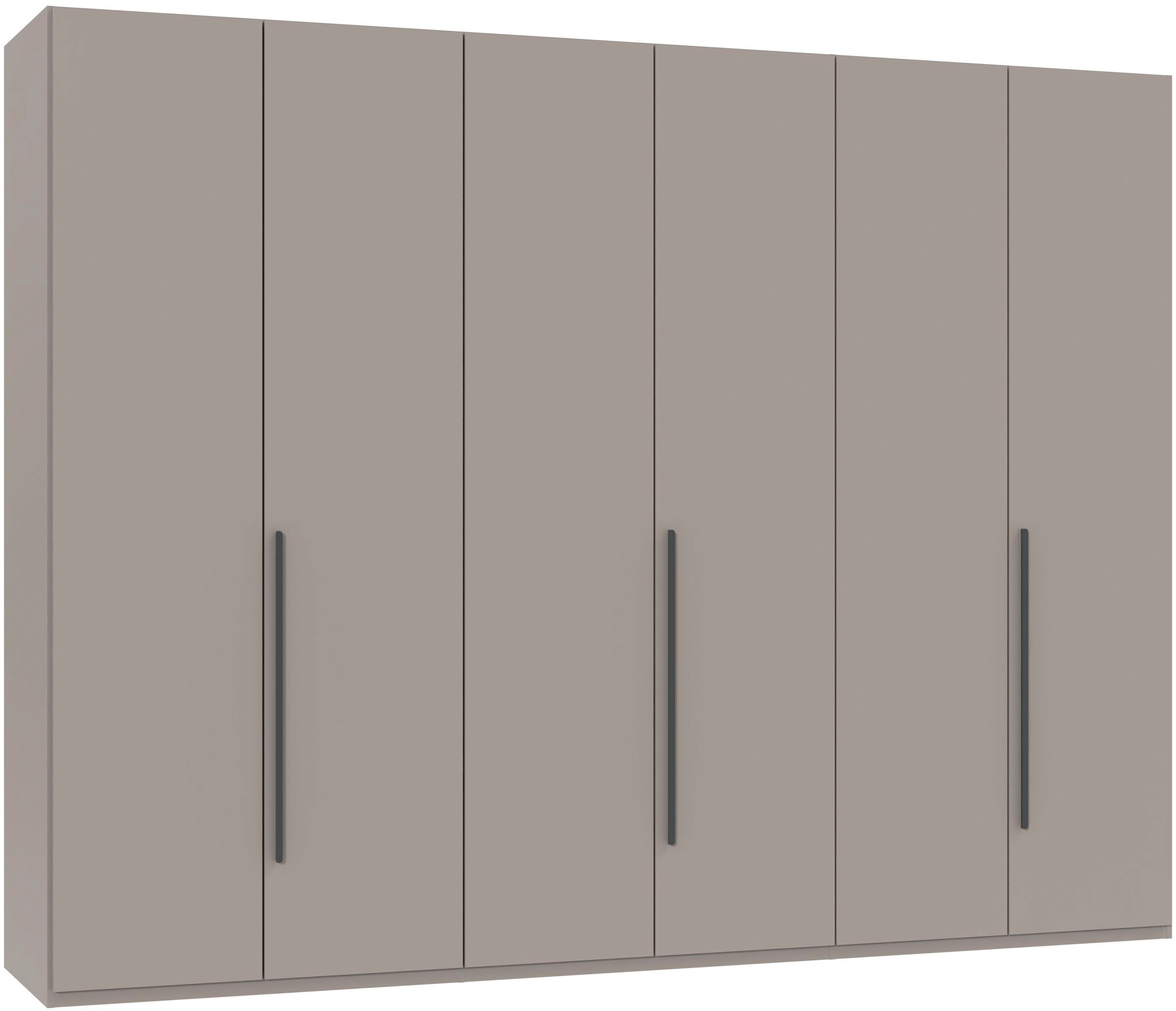 Wimex Drehtürenschrank "Kleiderschrank London, in den Breiten 180cm, 225cm oder 270cm" mit verschiedenen Griffen in goldfarben, silberfarben oder schwarz, wahlweise mit Basic- oder Premium-Ausstattung erhältlich