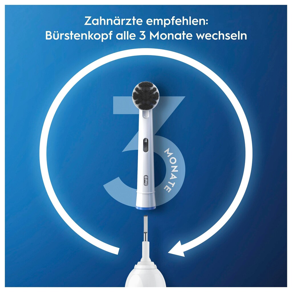 Oral B Elektrische Zahnbürste »Pro 3 3000«, 2 St. Aufsteckbürsten, 3 Putzmodi