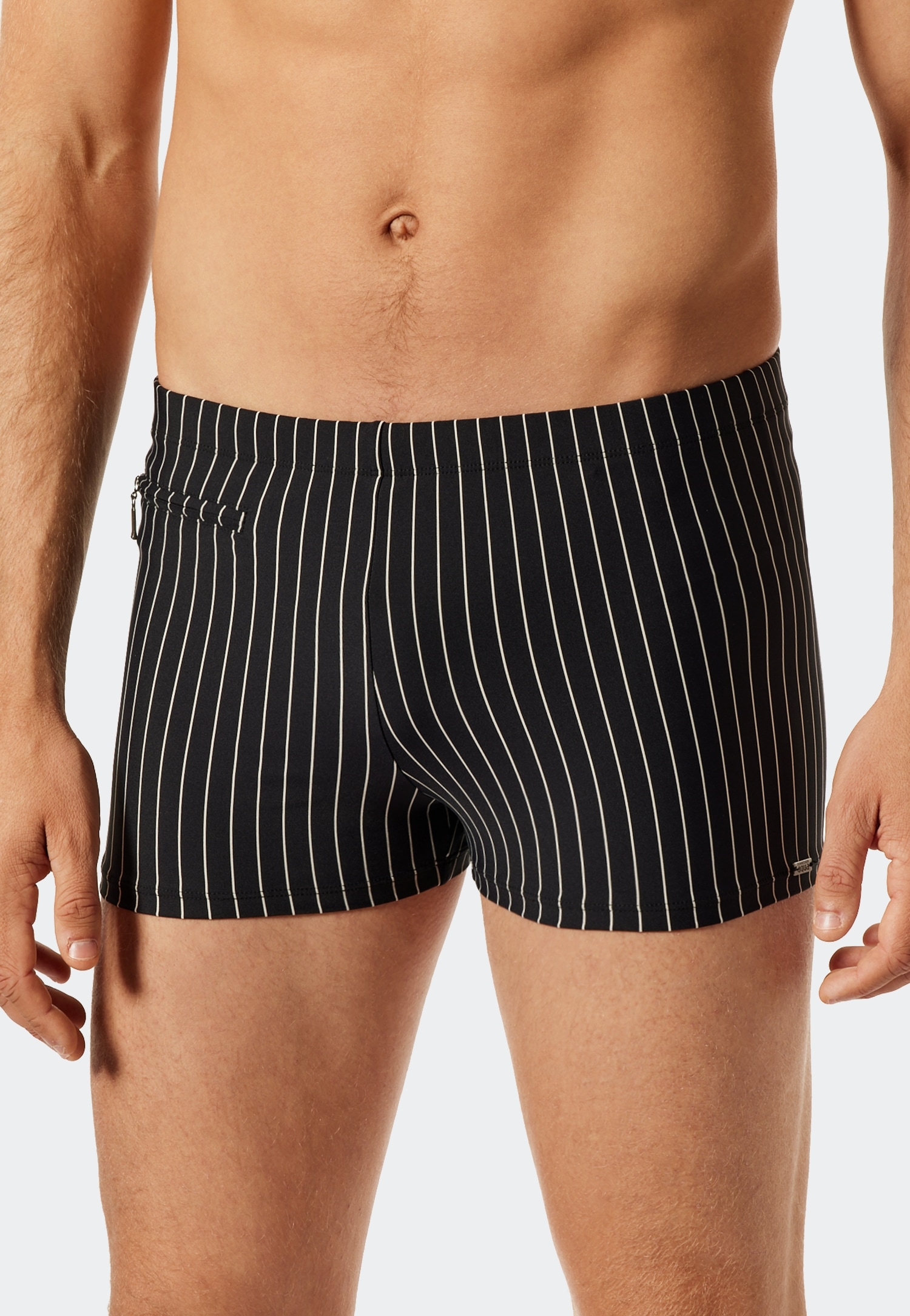 Schiesser Badeshorts »Nautical Casual«, Innenslip, kleine Tasche mit RV, gestreift