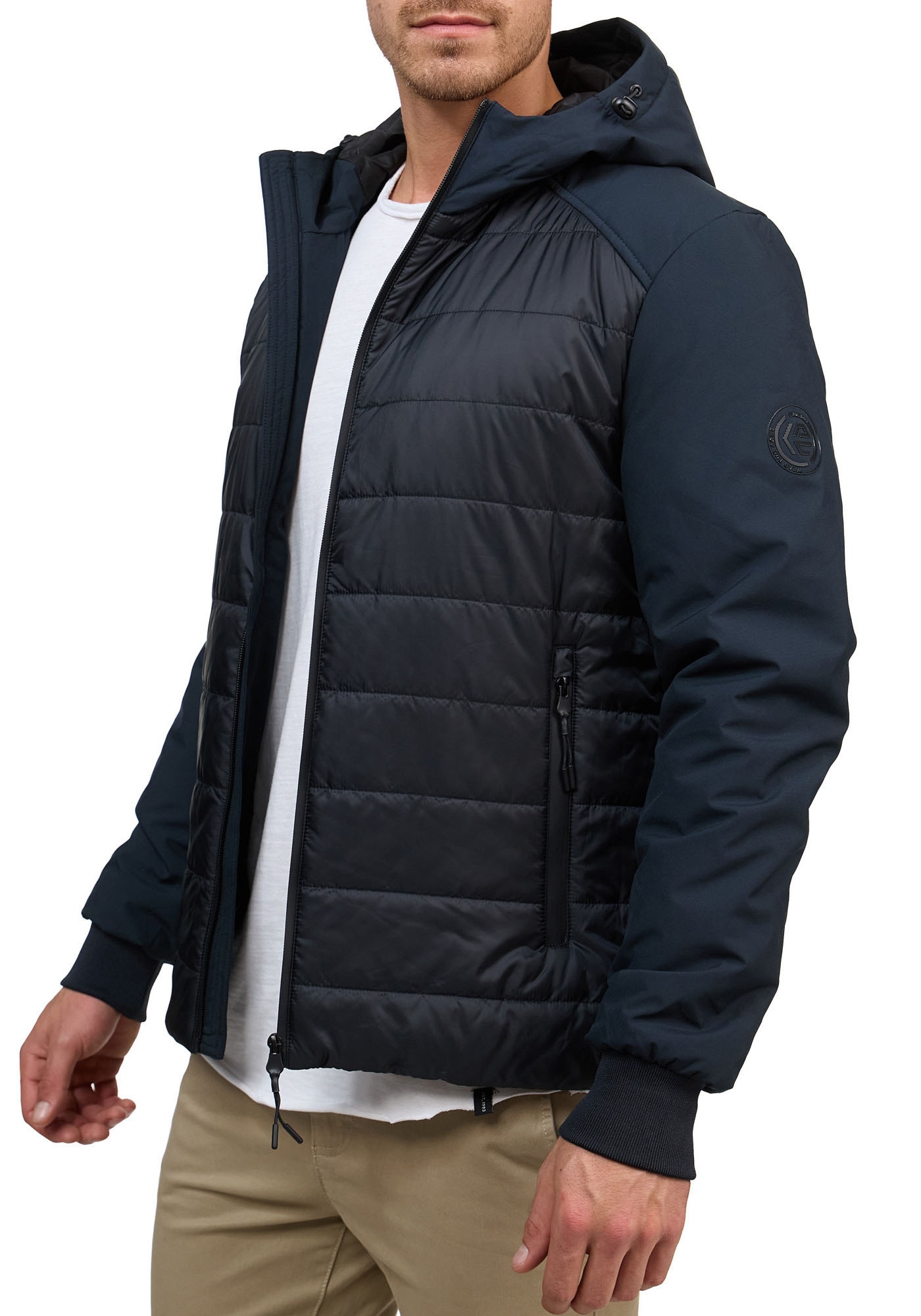 Indicode Steppjacke »INNoqual«, mit Kapuze
