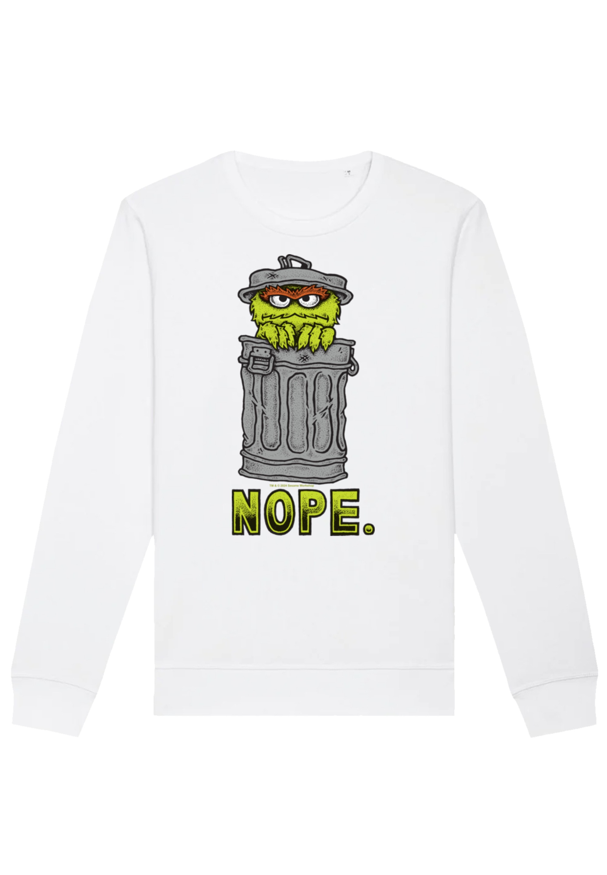 F4NT4STIC Sweatshirt "Sesamstraße Oscar Nope", Premium Qualität günstig online kaufen