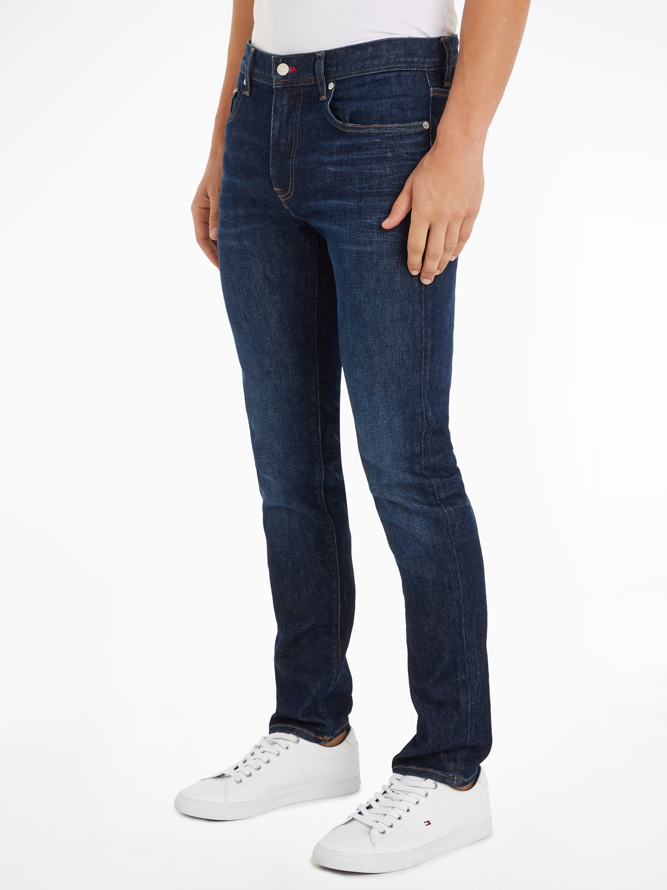 Tommy Hilfiger Slim-fit-Jeans »SLIM BLEECKER PSTR CROW BLACK«