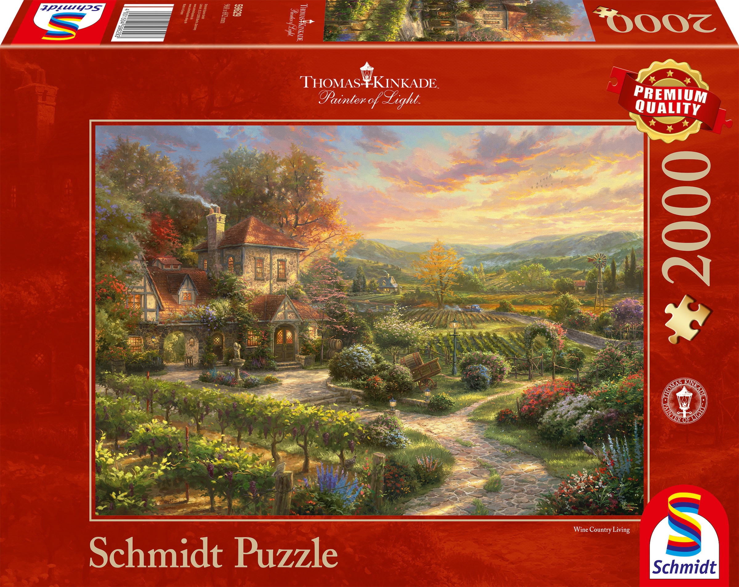 Puzzle »In den Weinbergen«, Thomas Kinkade