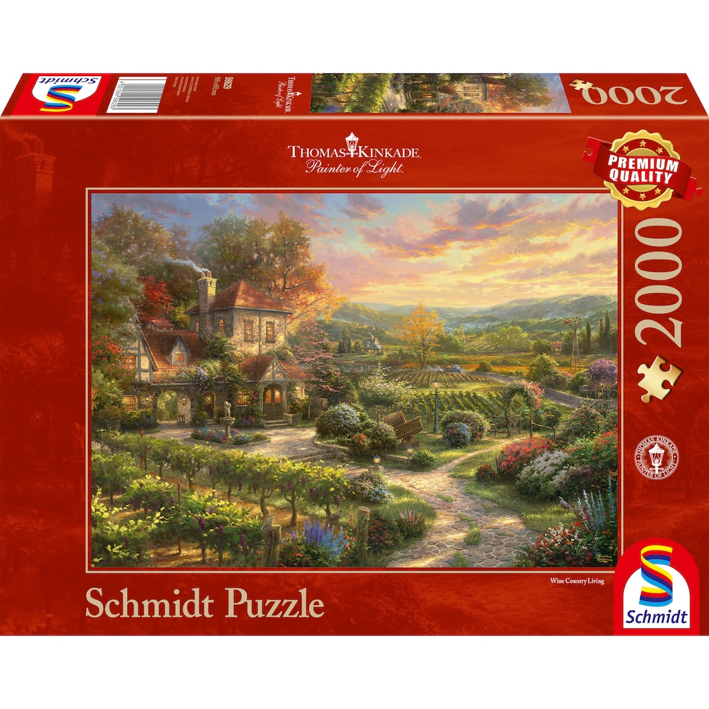 Schmidt Spiele Puzzle »In den Weinbergen«, Thomas Kinkade