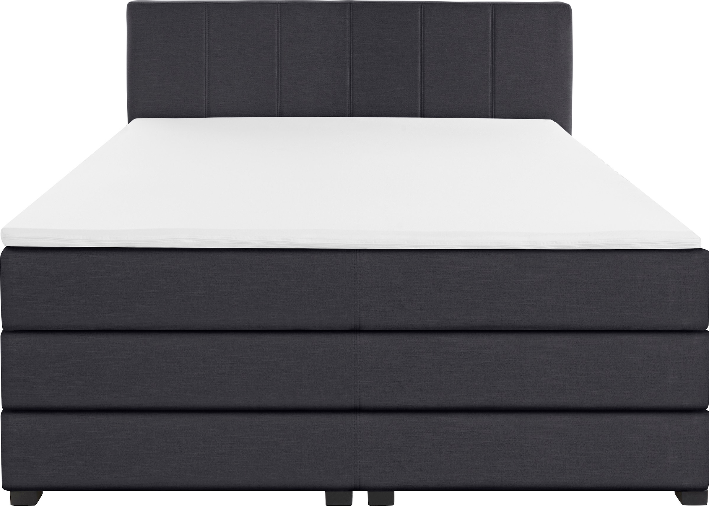 OTTO products Boxspringbett »Peetu«, Taschenfederkern-Matratze, in 4 Breiten und 4 Farben, incl. Topper