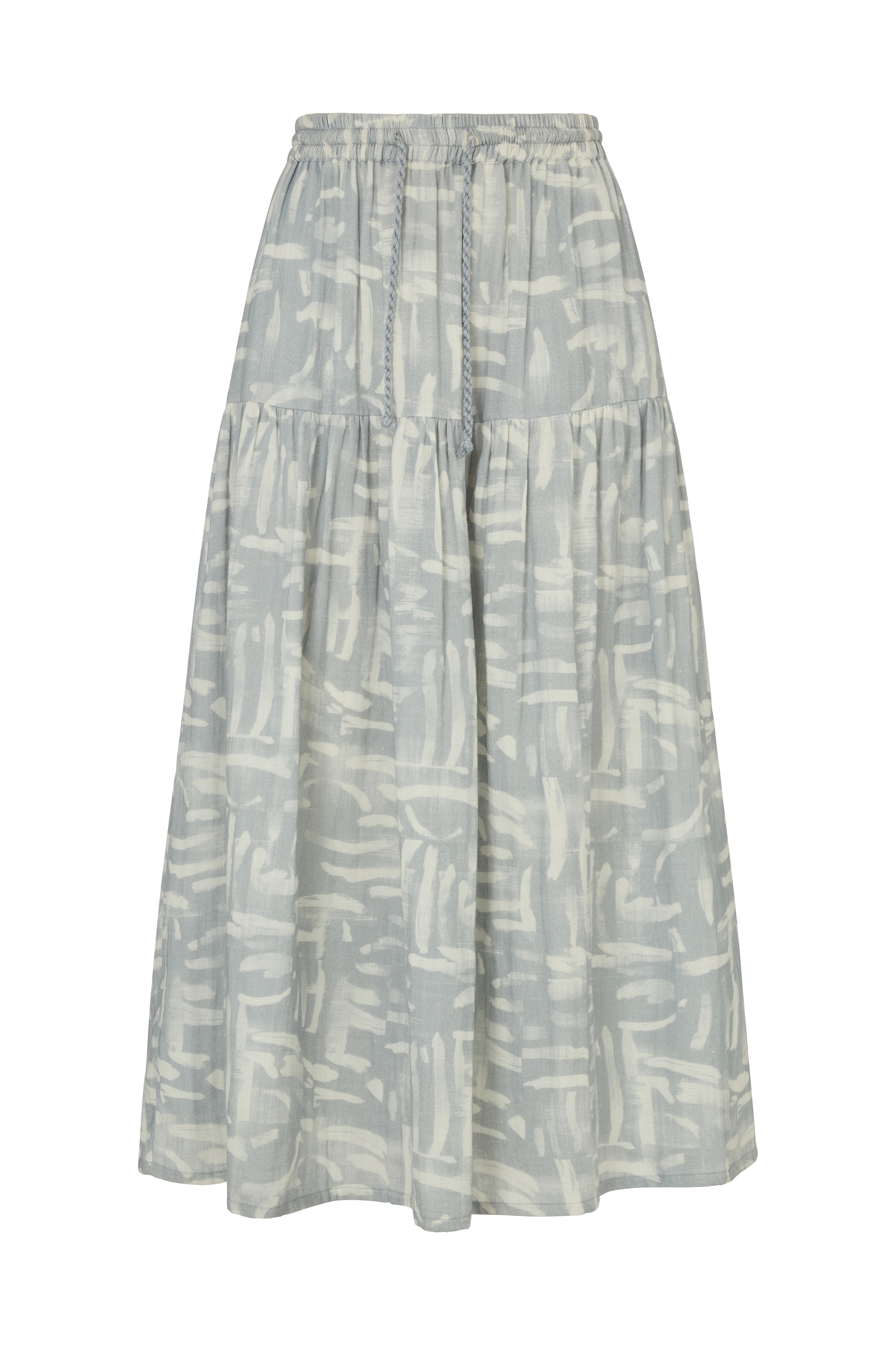 RAFFYA Midirock "Bonnie Shirred Waist Warhol Print Midi Skirt Damen" günstig online kaufen