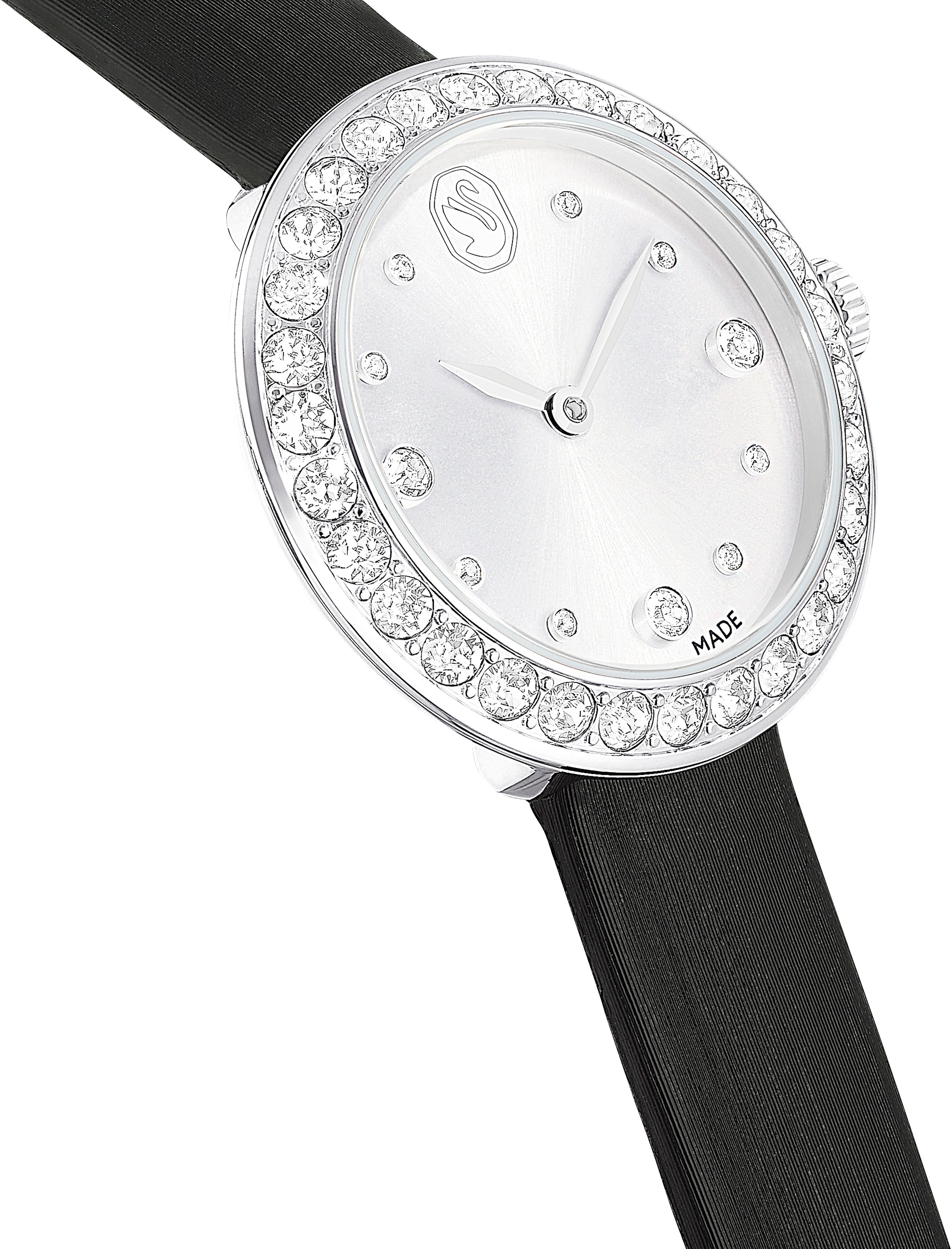 Swarovski Quarzuhr »MATRIX TENNIS«, Armbanduhr, Damenuhr, Swiss Made, Lederarmband, analog